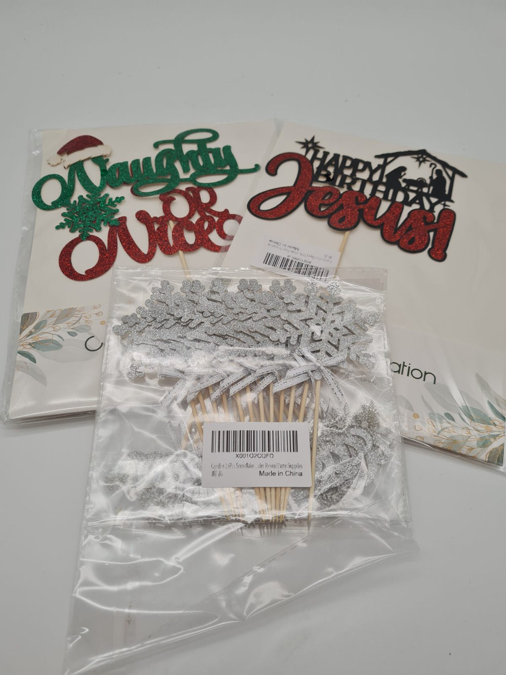 5 packs of different cake toppers — photograph 2
