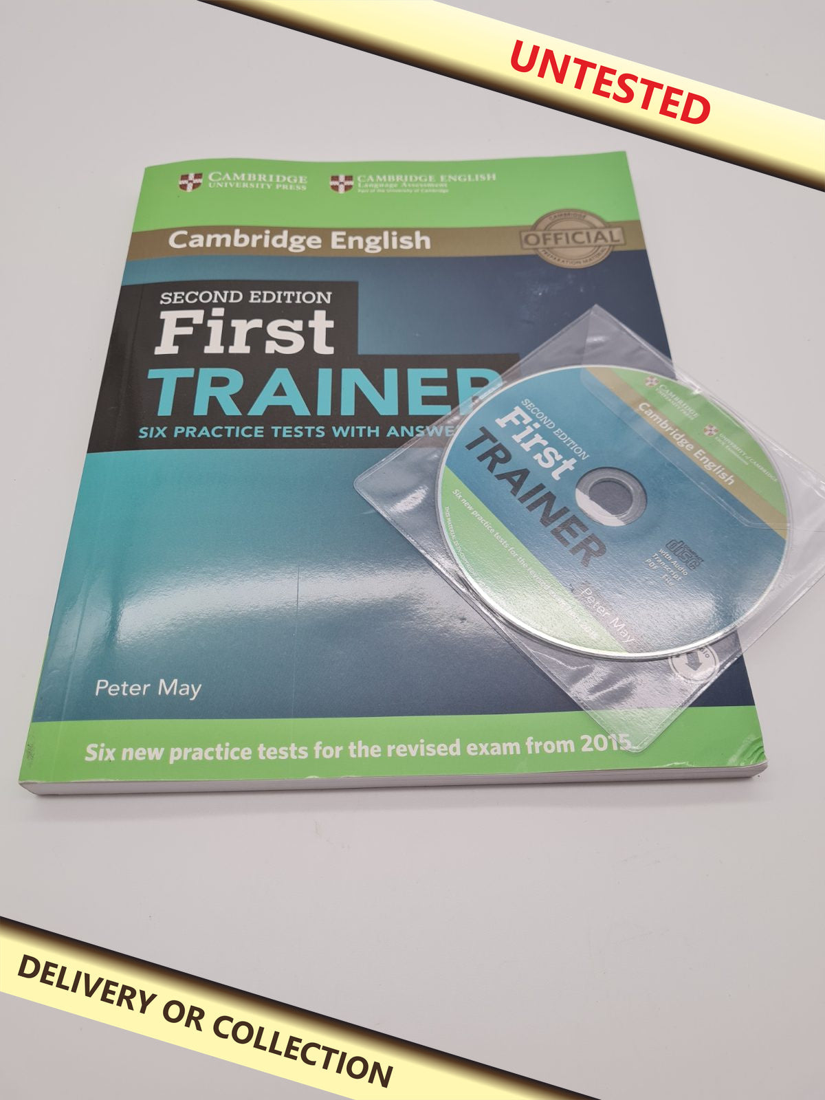 Book – Cambridge English First Trainer, Second Edition — photograph 1 — Untested; auction delivery information shown on image