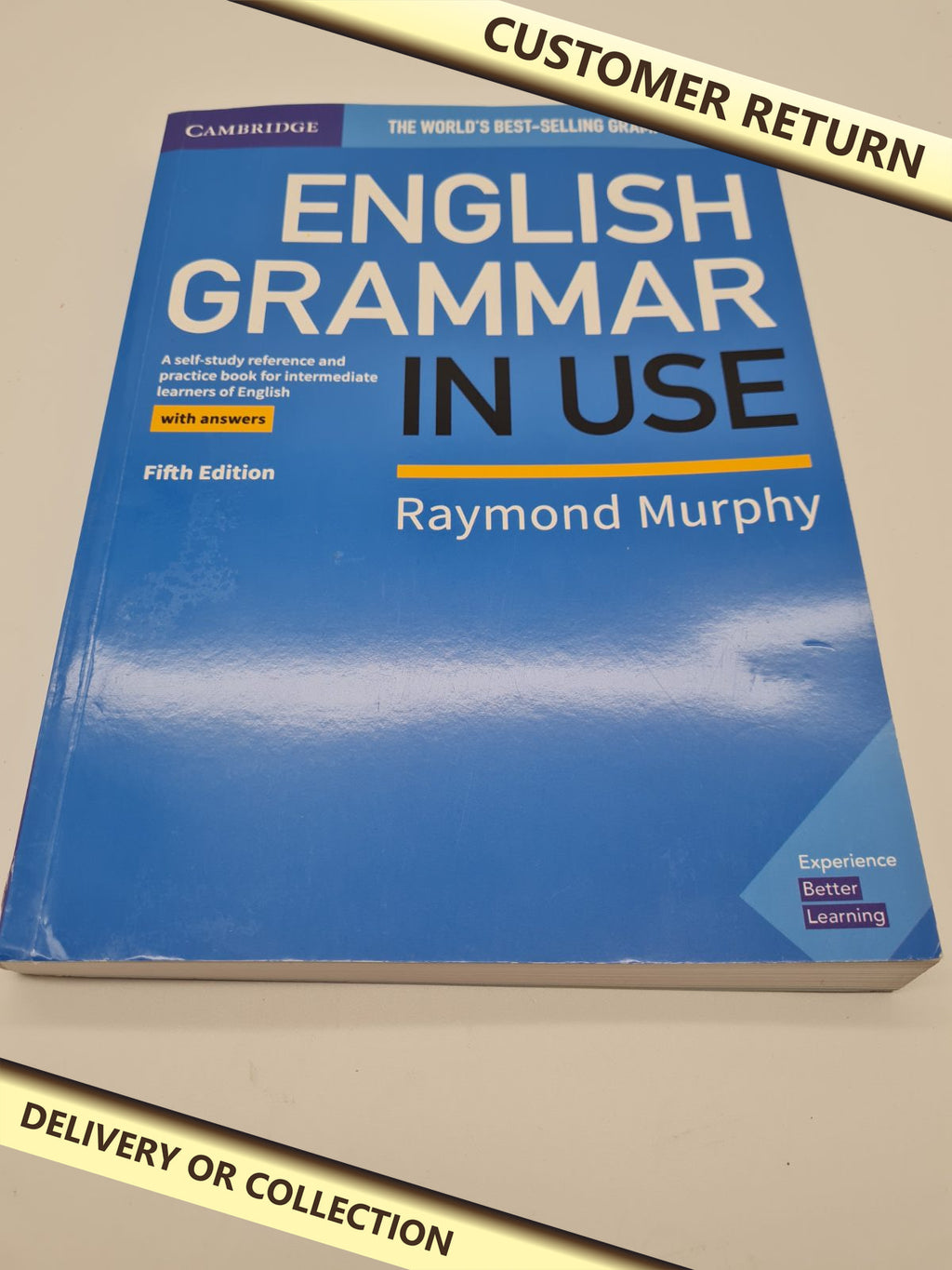 English Grammar in Use Book with Answers — photograph 1 — Customer return; auction delivery information shown on image