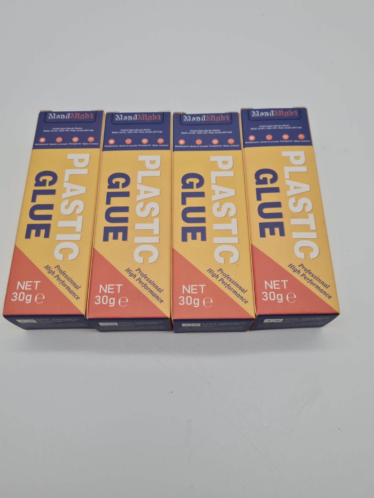 4 packs of Plastic Glue 30g — photograph 2
