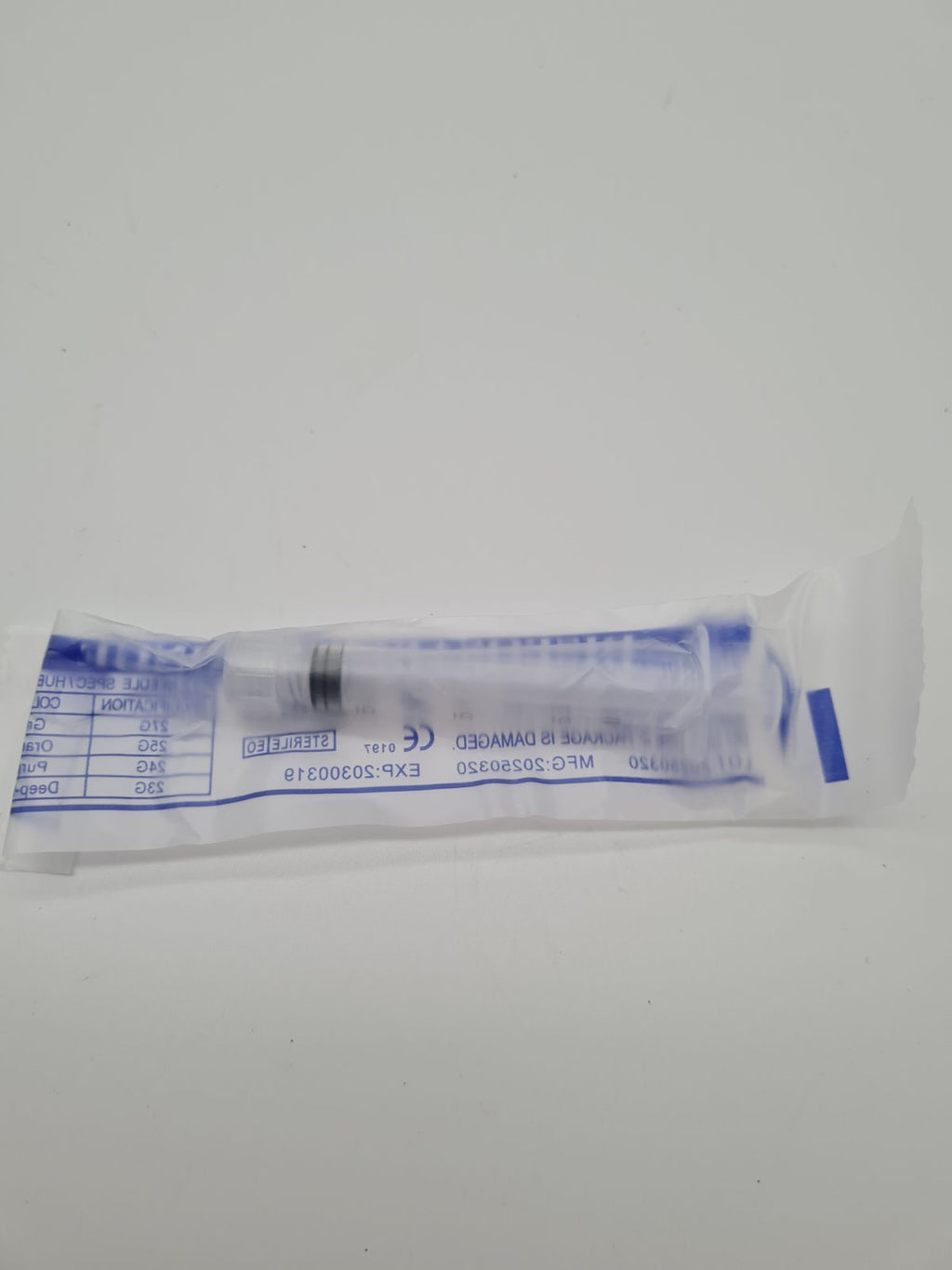 20 pack of individual 3 ml/cc Disposable Syringe — photograph 2