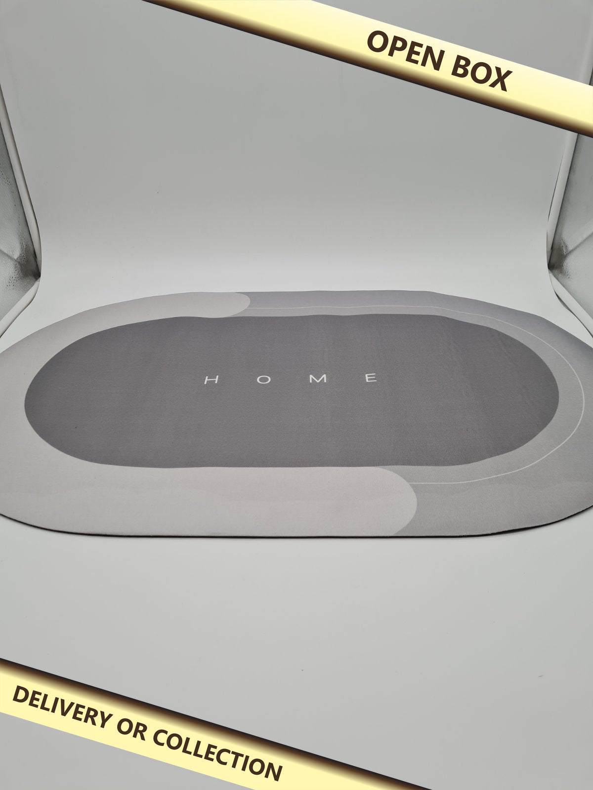 Decorative bath Mat 60x 80 cm — photograph 1 — Open box; auction delivery information shown on image