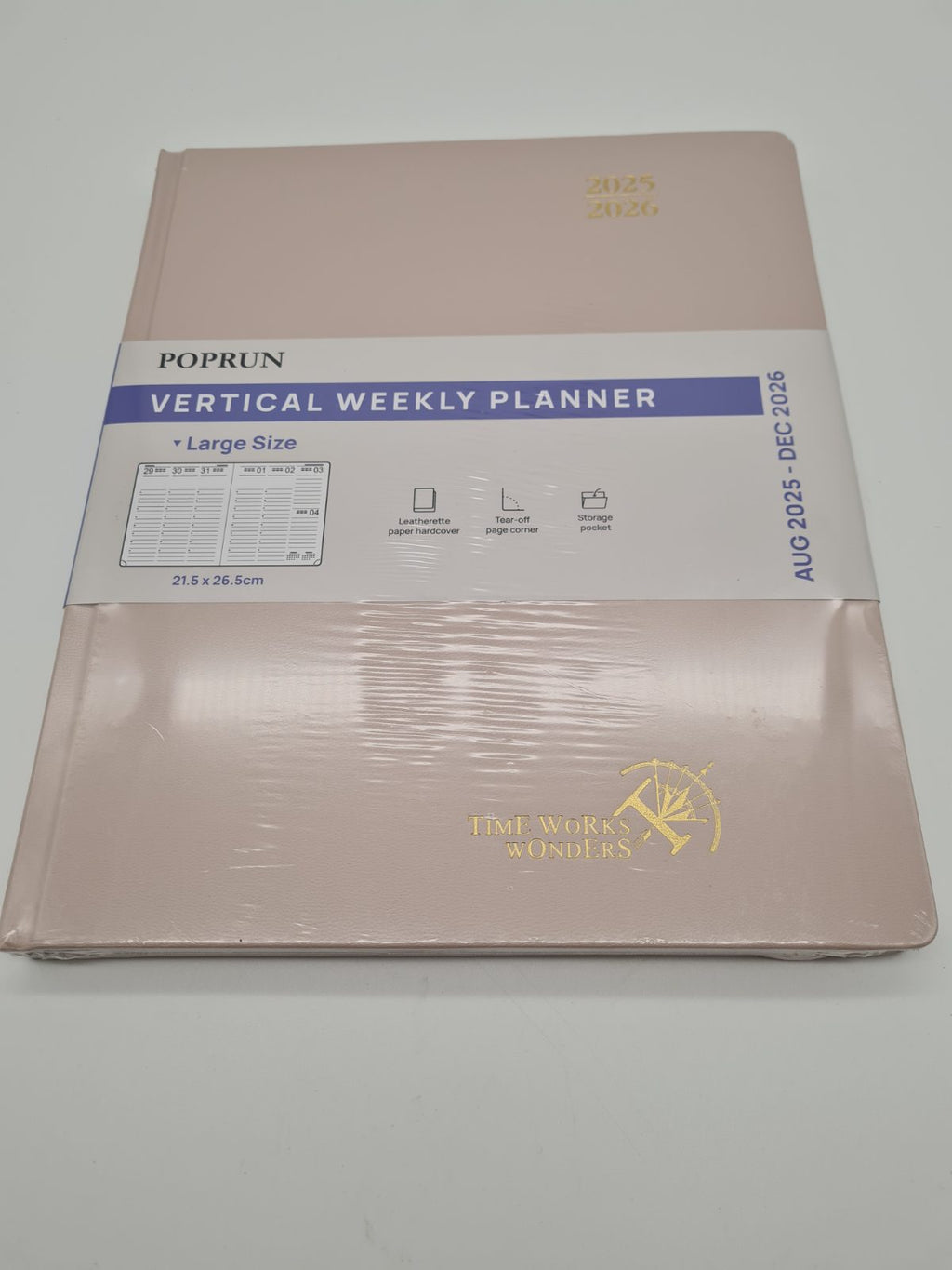 Vertical Weekly Planner AC6HK7, Aug 2025-Dec 2026 — photograph 2