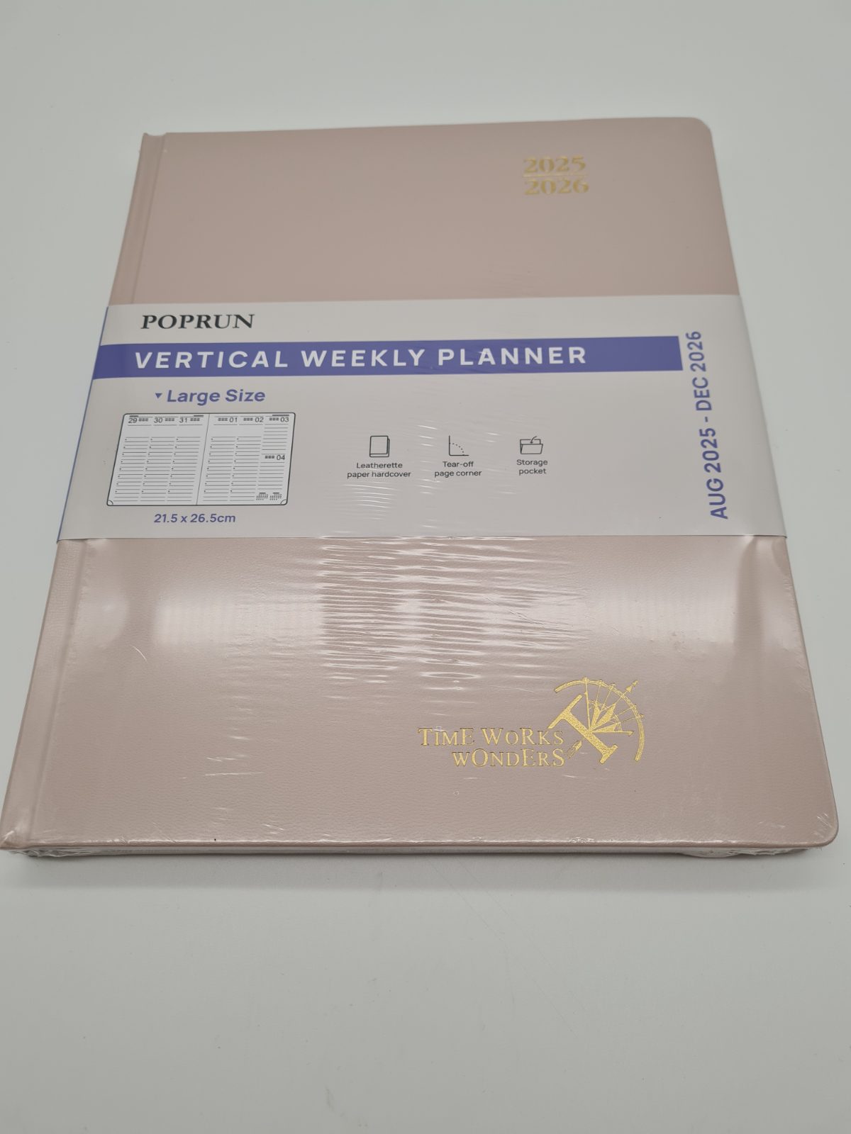 Vertical Weekly Planner AC6HK7, Aug 2025-Dec 2026 — photograph 2