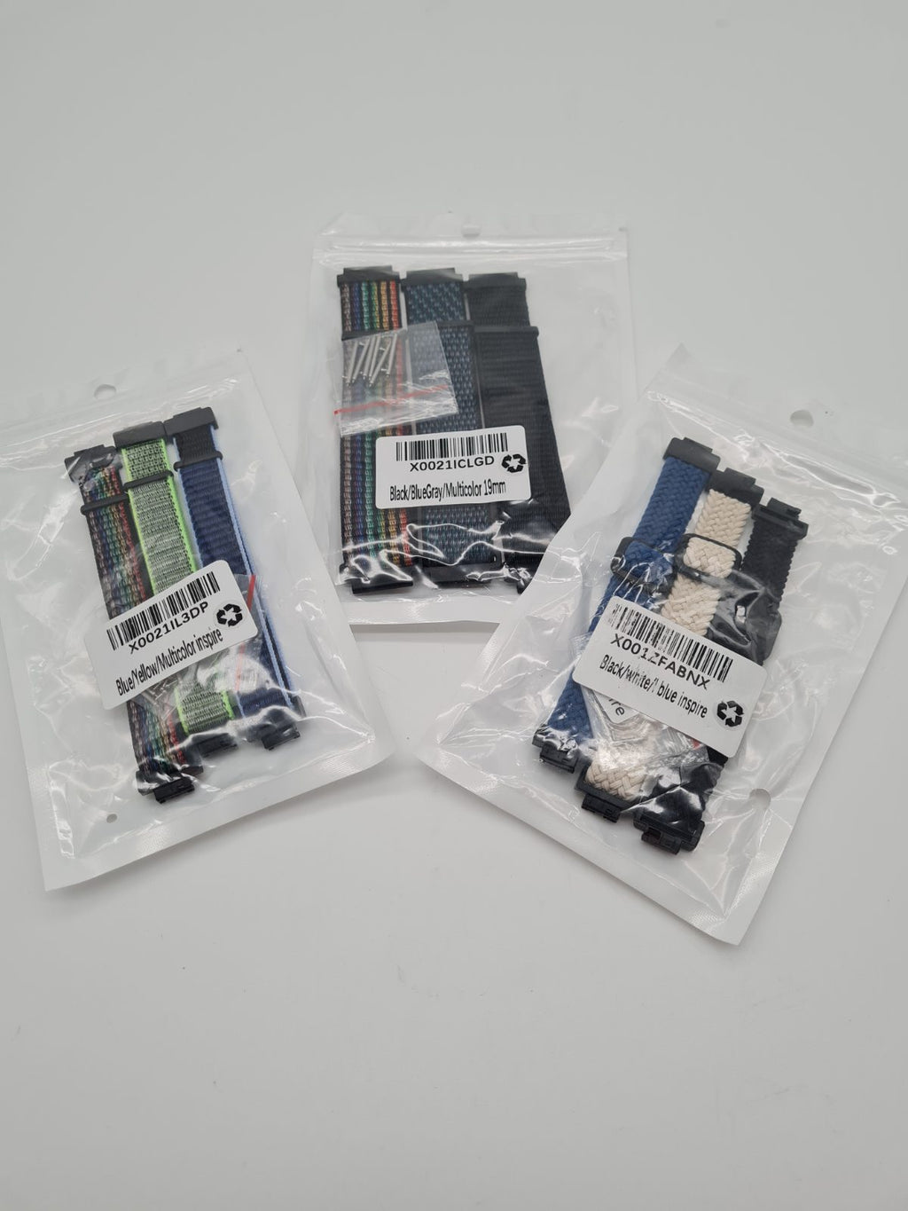 3 packs of 3 different watch straps — photograph 1