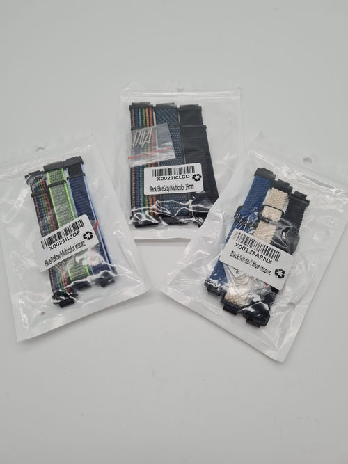 3 packs of 3 different watch straps â€” photograph 1