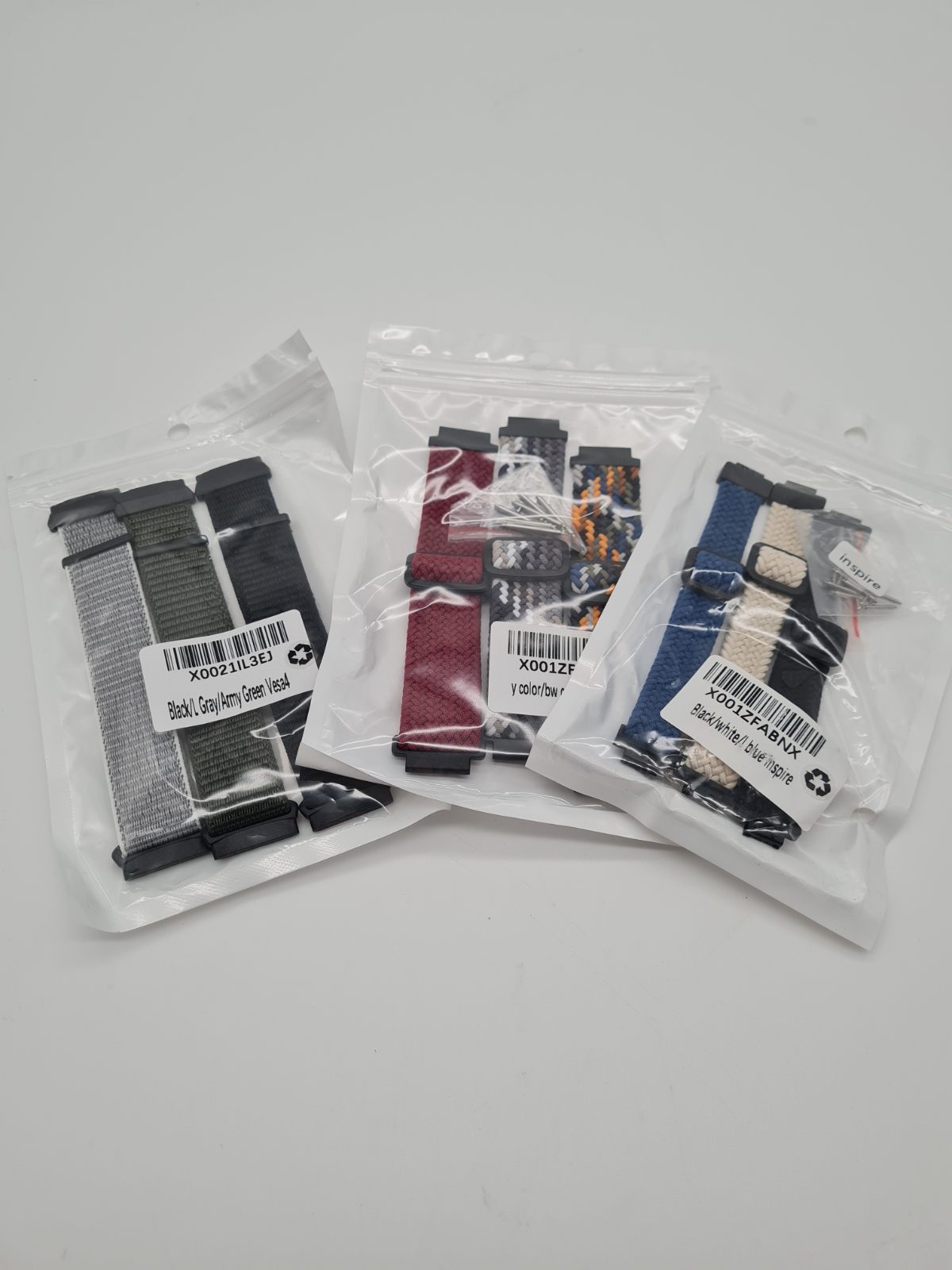 3 packs of 3 different watch replacement straps — photograph 1