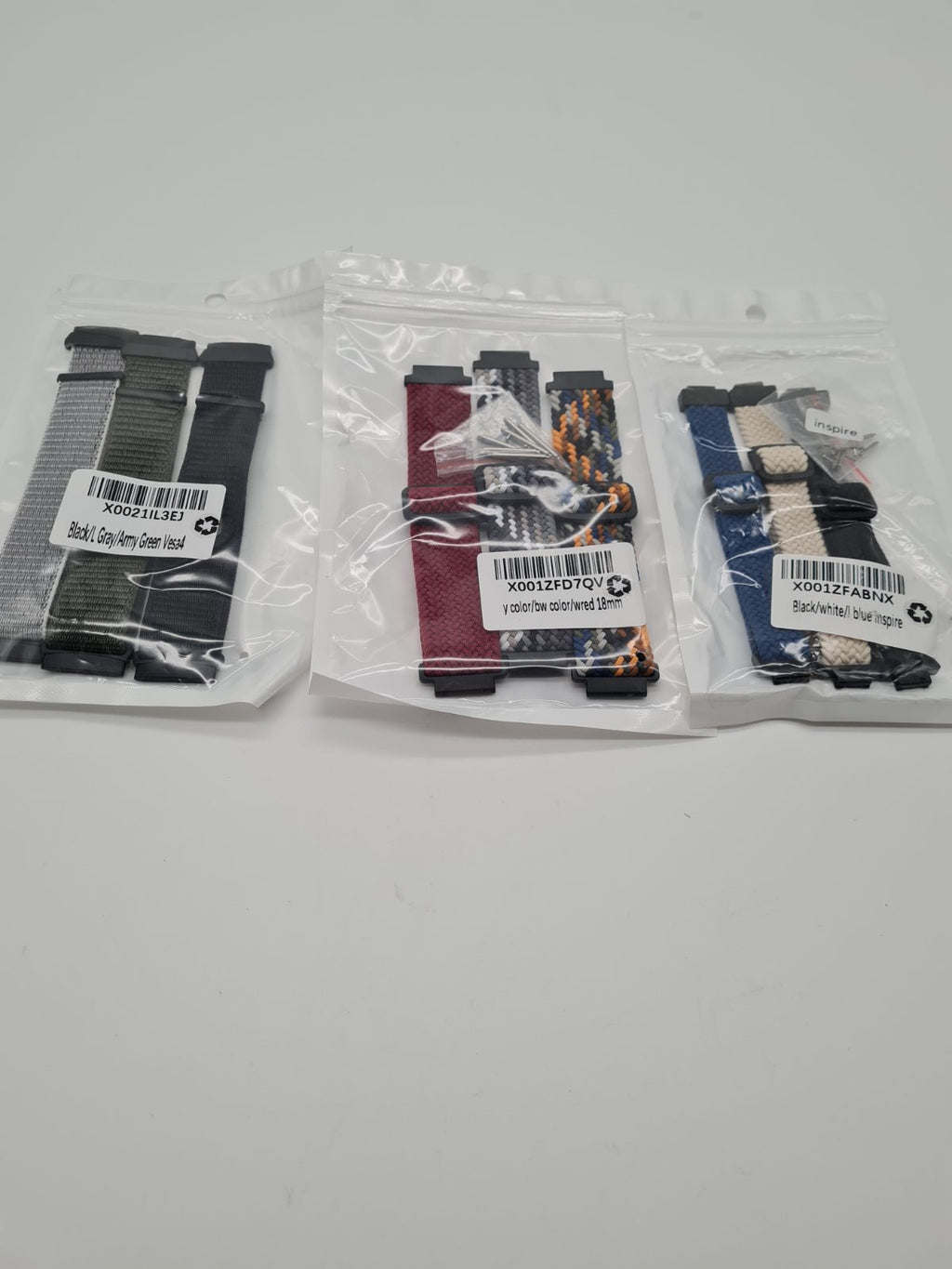 3 packs of 3 different watch replacement straps — photograph 2