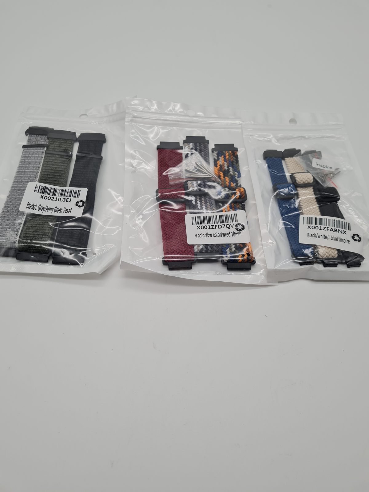 3 packs of 3 different watch replacement straps — photograph 2