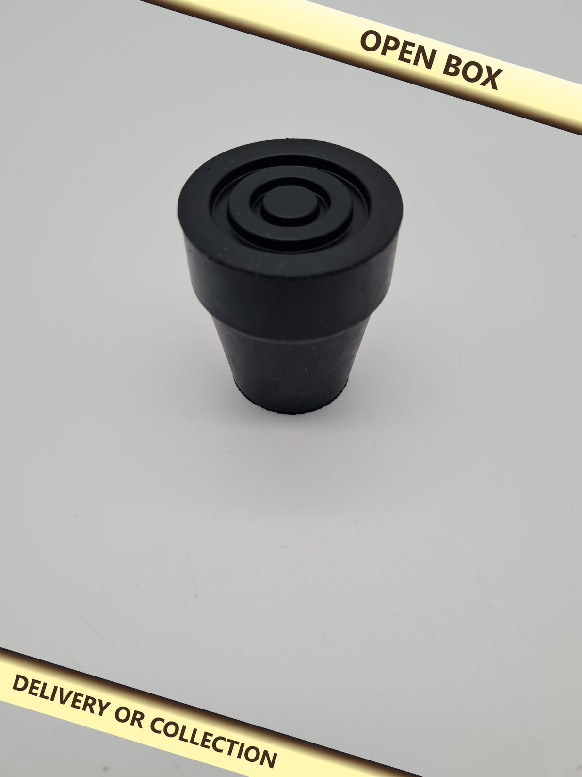 Walking Stick and Crutch Rubber Ferrules — photograph 1 — Open box; auction delivery information shown on image