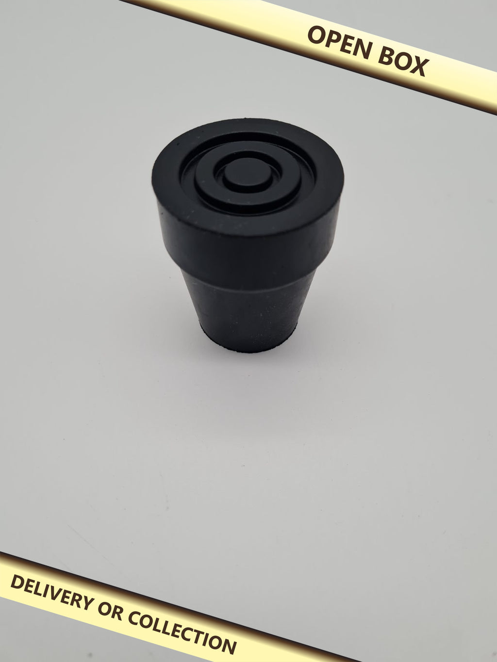 Walking Stick and Crutch Rubber Ferrules — photograph 1 — Open box; auction delivery information shown on image