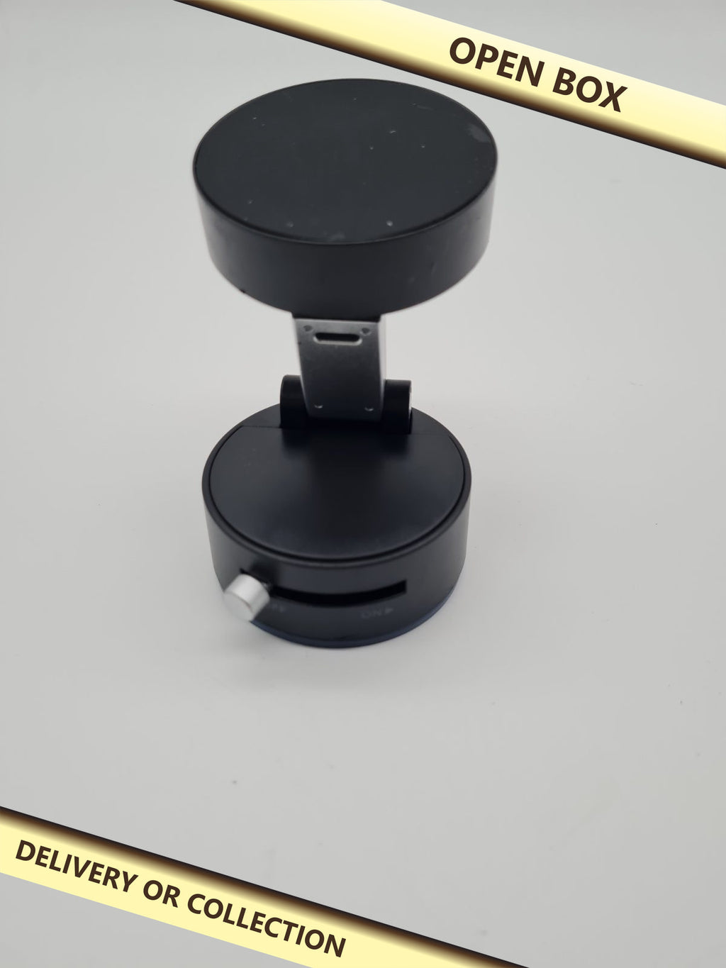 Foldable Magnetic Vacuum Suction Phone Holder — photograph 1 — Open box; auction delivery information shown on image