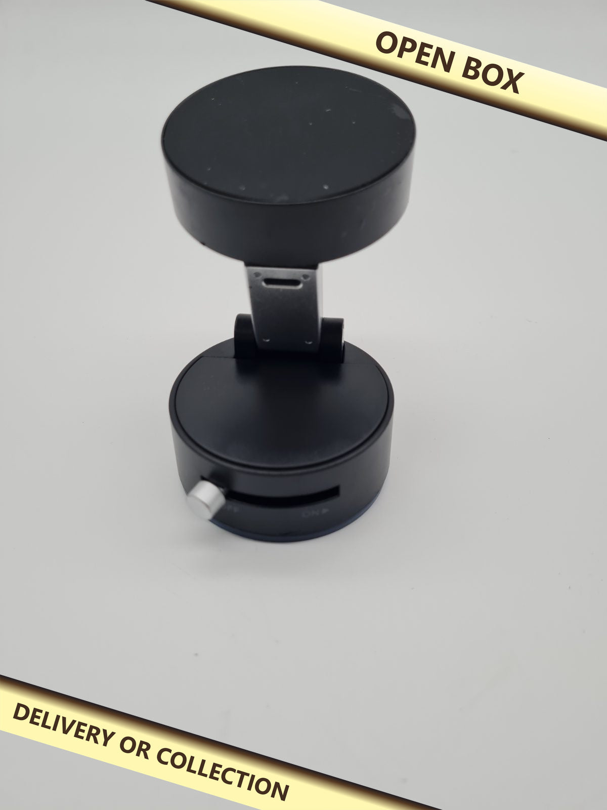 Foldable Magnetic Vacuum Suction Phone Holder — photograph 1 — Open box; auction delivery information shown on image