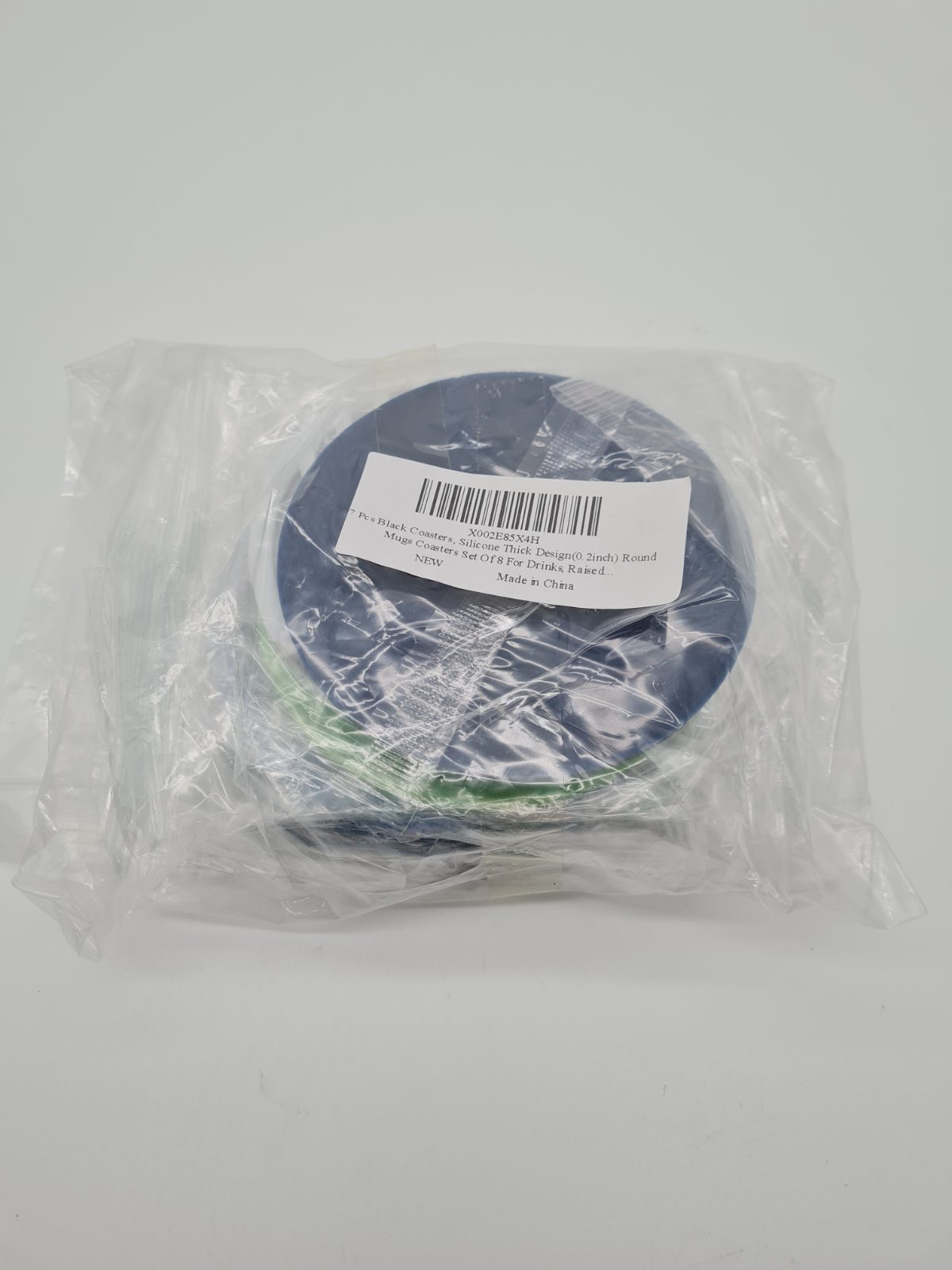 Set of 7 Round Silicone Drinks Coasters — photograph 3