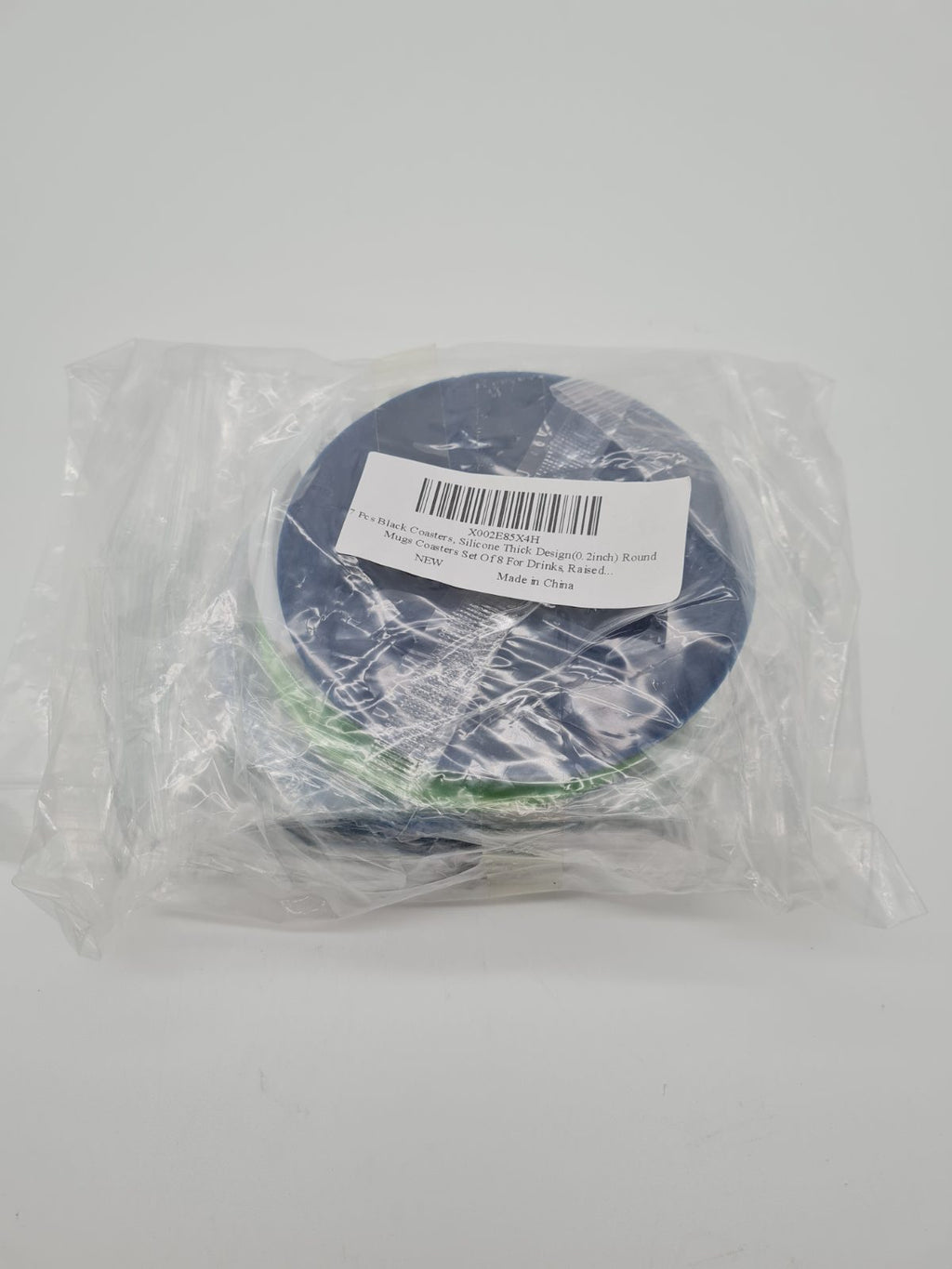 Set of 7 Round Silicone Drinks Coasters — photograph 3