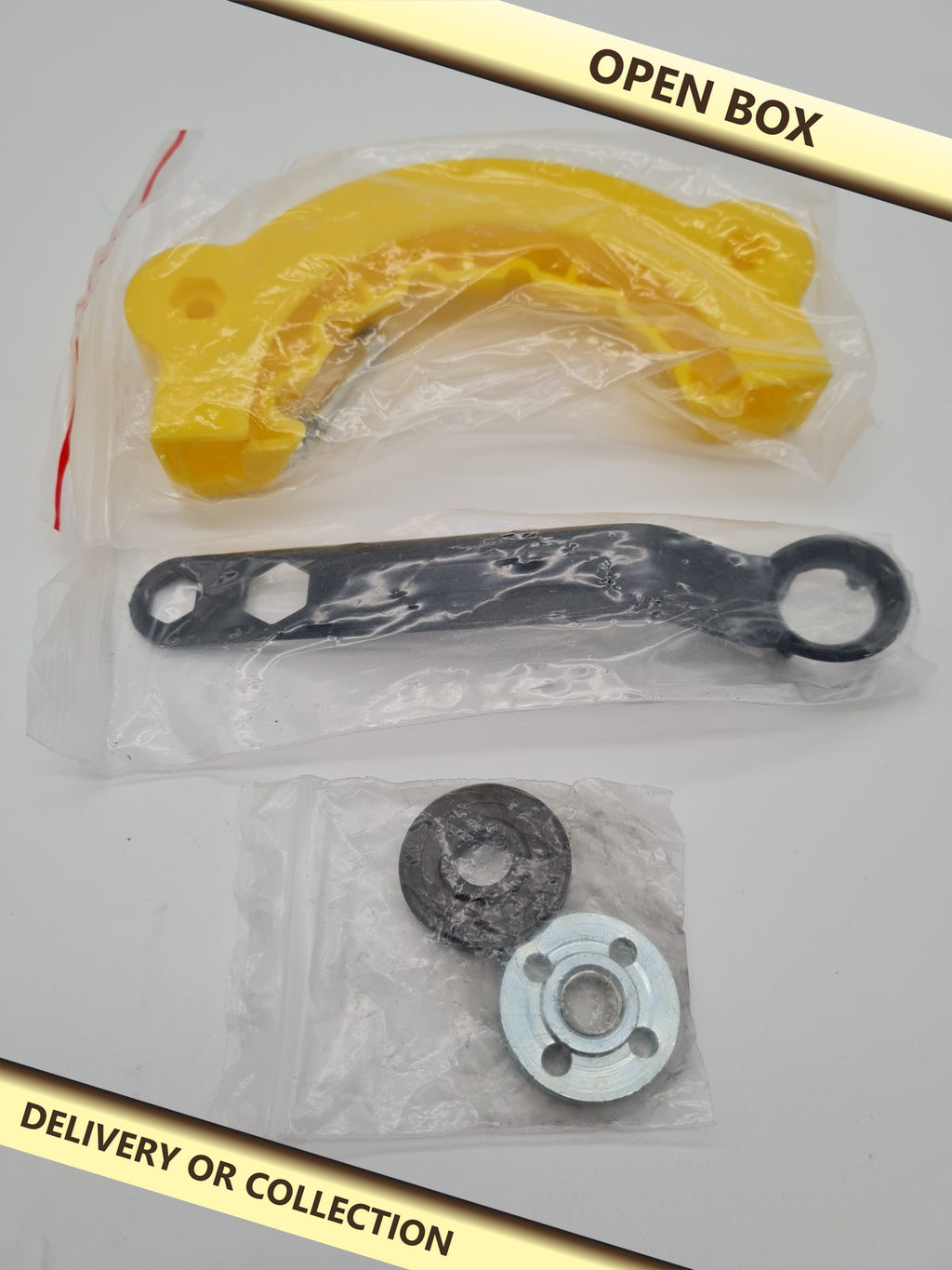 Drill Bit Sharpener Grinding Attachment Kit — photograph 1 — Open box; auction delivery information shown on image