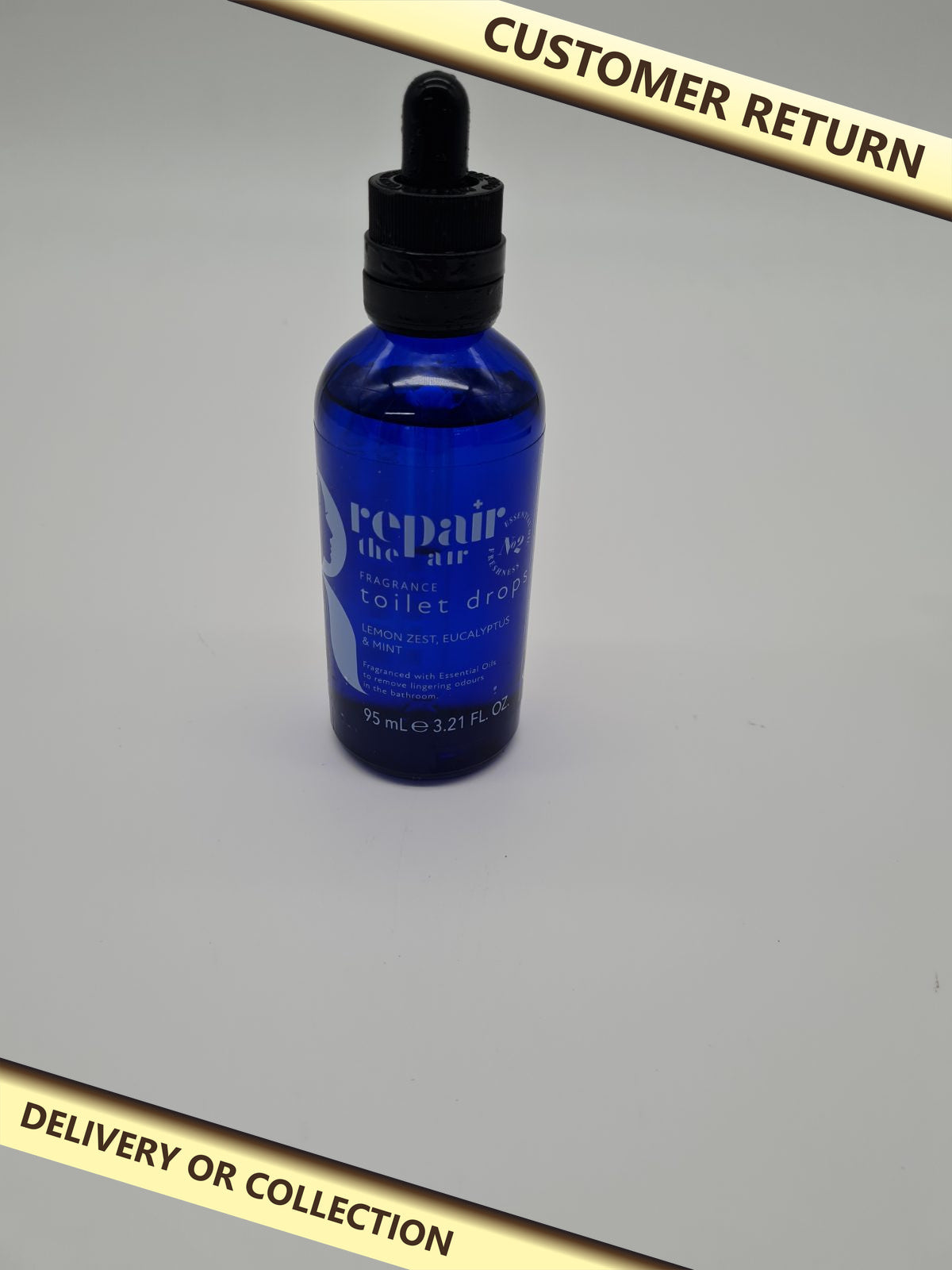 Toilet Drops – Lemon Zest, Eucalyptus & Mint, 95ml — photograph 1 — Customer return; auction delivery information shown on image