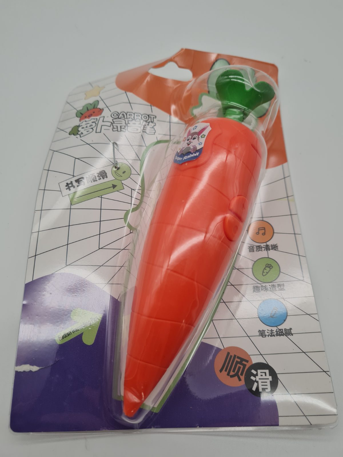 Carrot-Shaped Electronic Novelty Pen — photograph 1