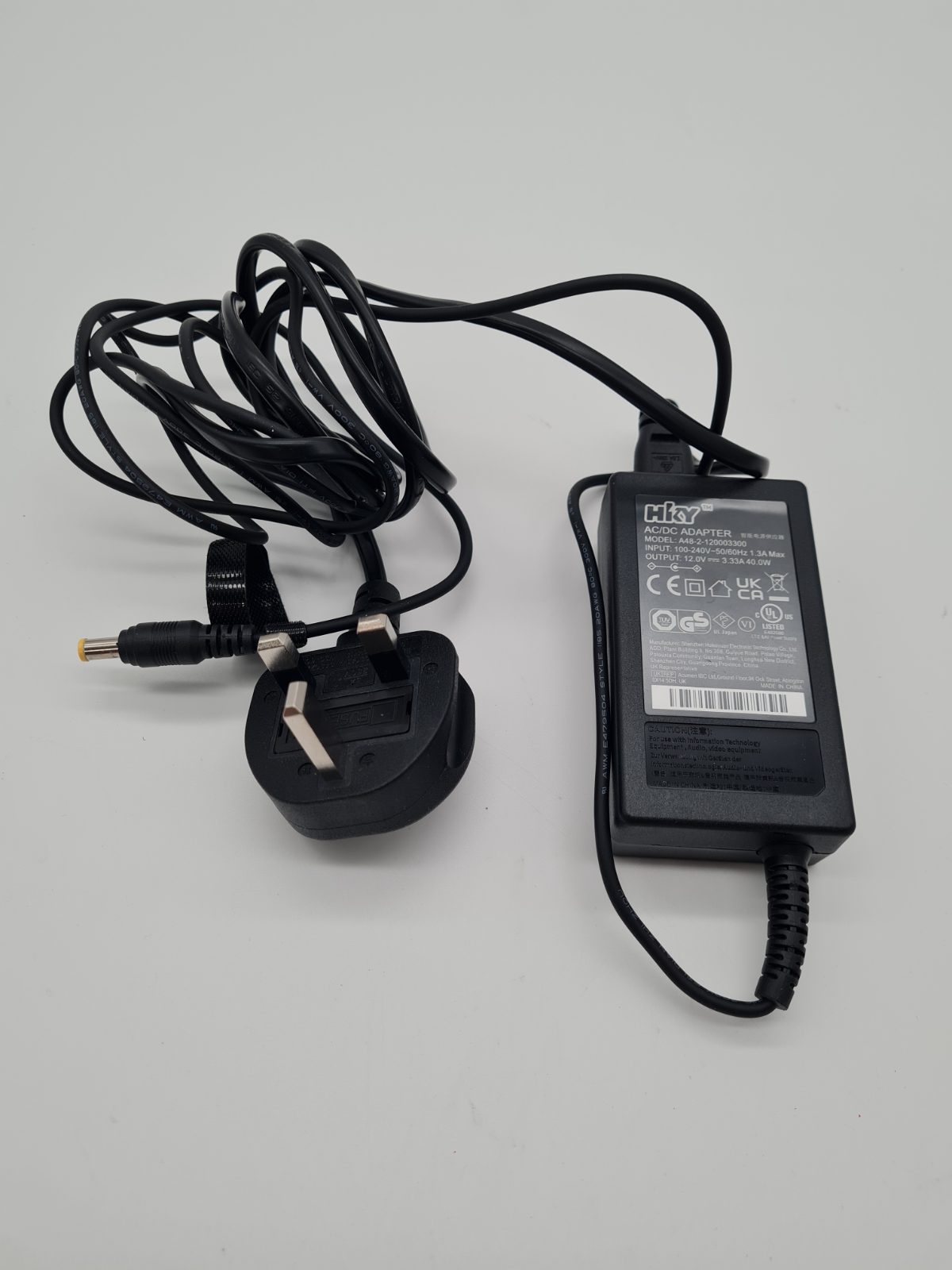 AC/DC Power Adapter A48-2-12000330 — photograph 1