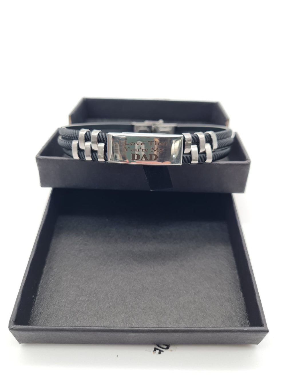 Men's Dad Message Bracelet CE-DEB268 — photograph 2