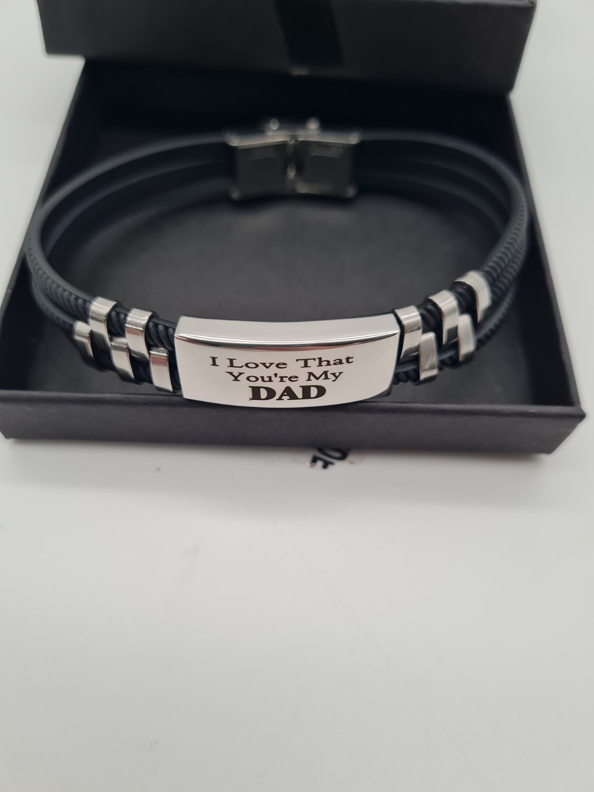 Men's Dad Message Bracelet CE-DEB268 — photograph 1