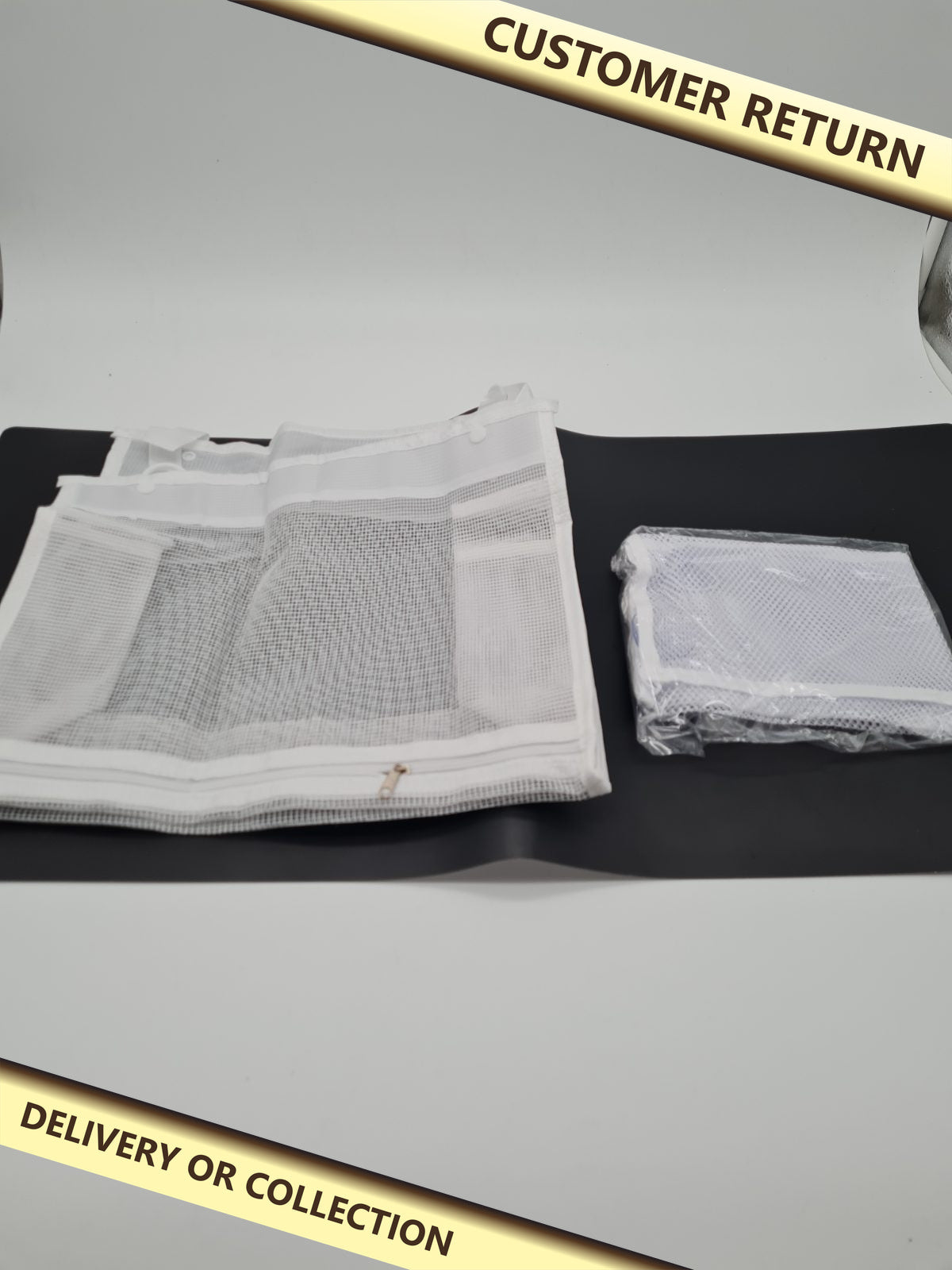 Mesh Bath Toy Storage Organiser — photograph 1 — Customer return; auction delivery information shown on image