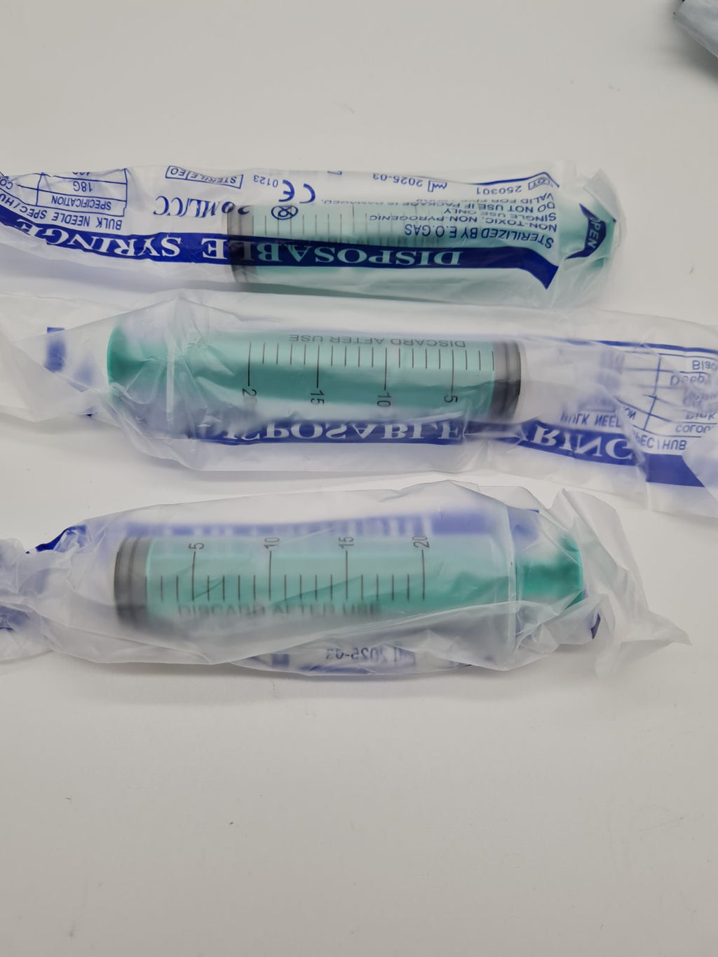 20ml Disposable Syringes – Pack of 3 — photograph 1