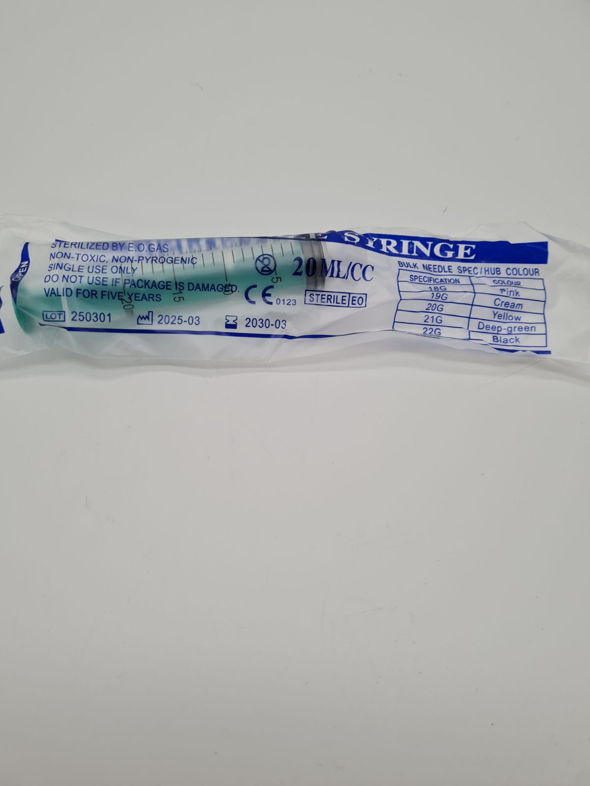 20ml Disposable Syringes – Pack of 3 — photograph 2