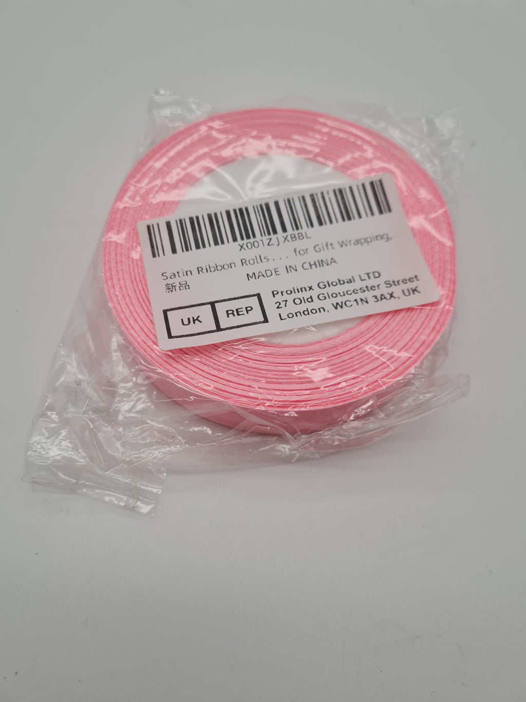 Satin Ribbon Roll pink — photograph 1