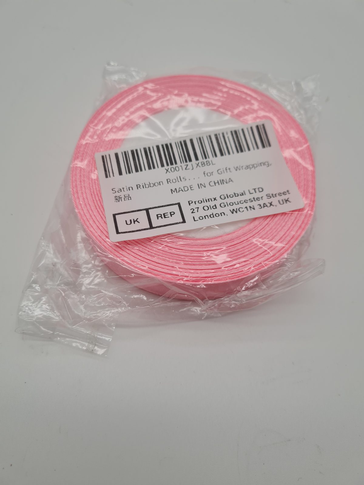 Satin Ribbon Roll pink — photograph 1