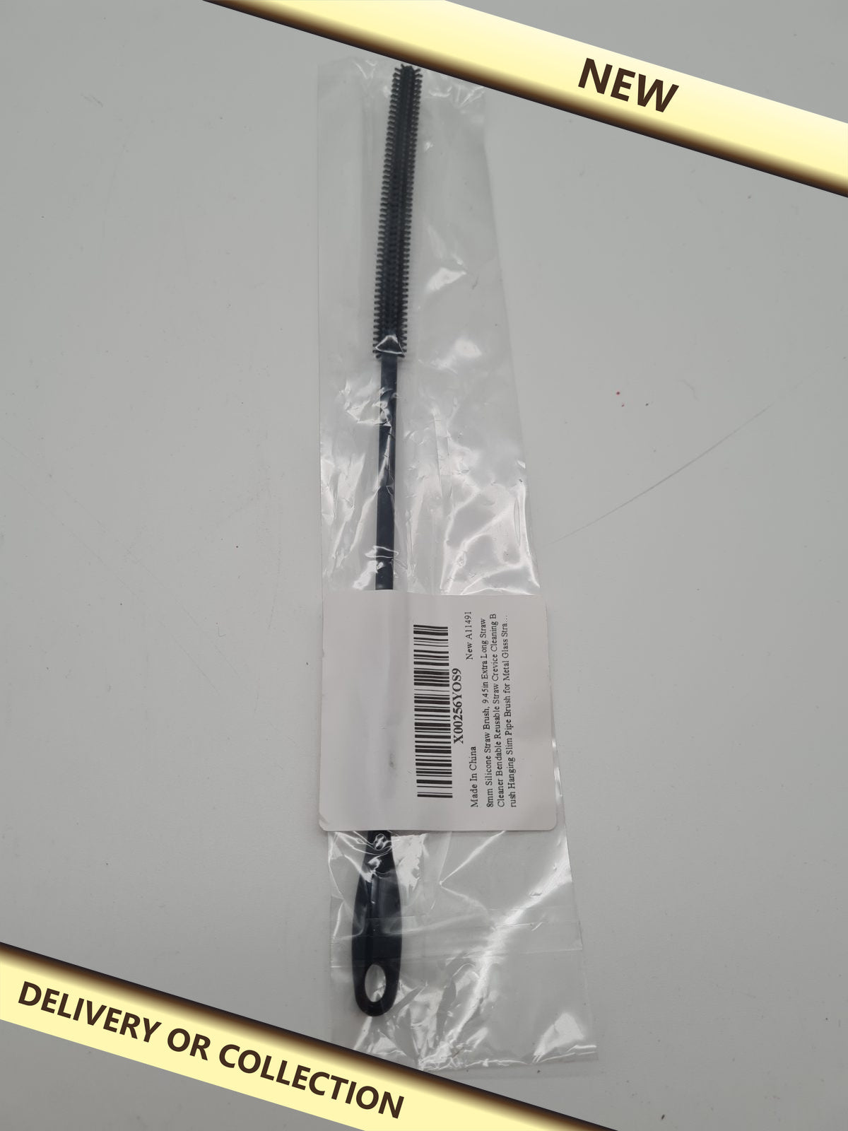 Silicone Straw Cleaning Brush 8 pack — photograph 1 — New; auction delivery information shown on image