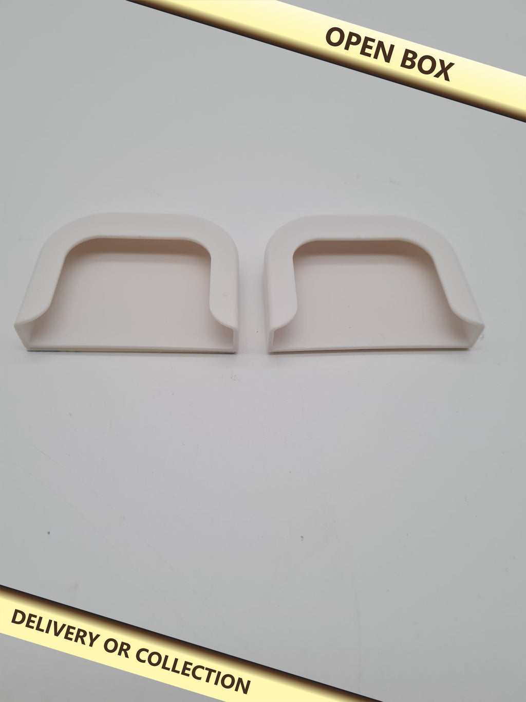 Hikio adhesive camera wall mount brackets, 2 pack — photograph 1 — Open box; auction delivery information shown on image