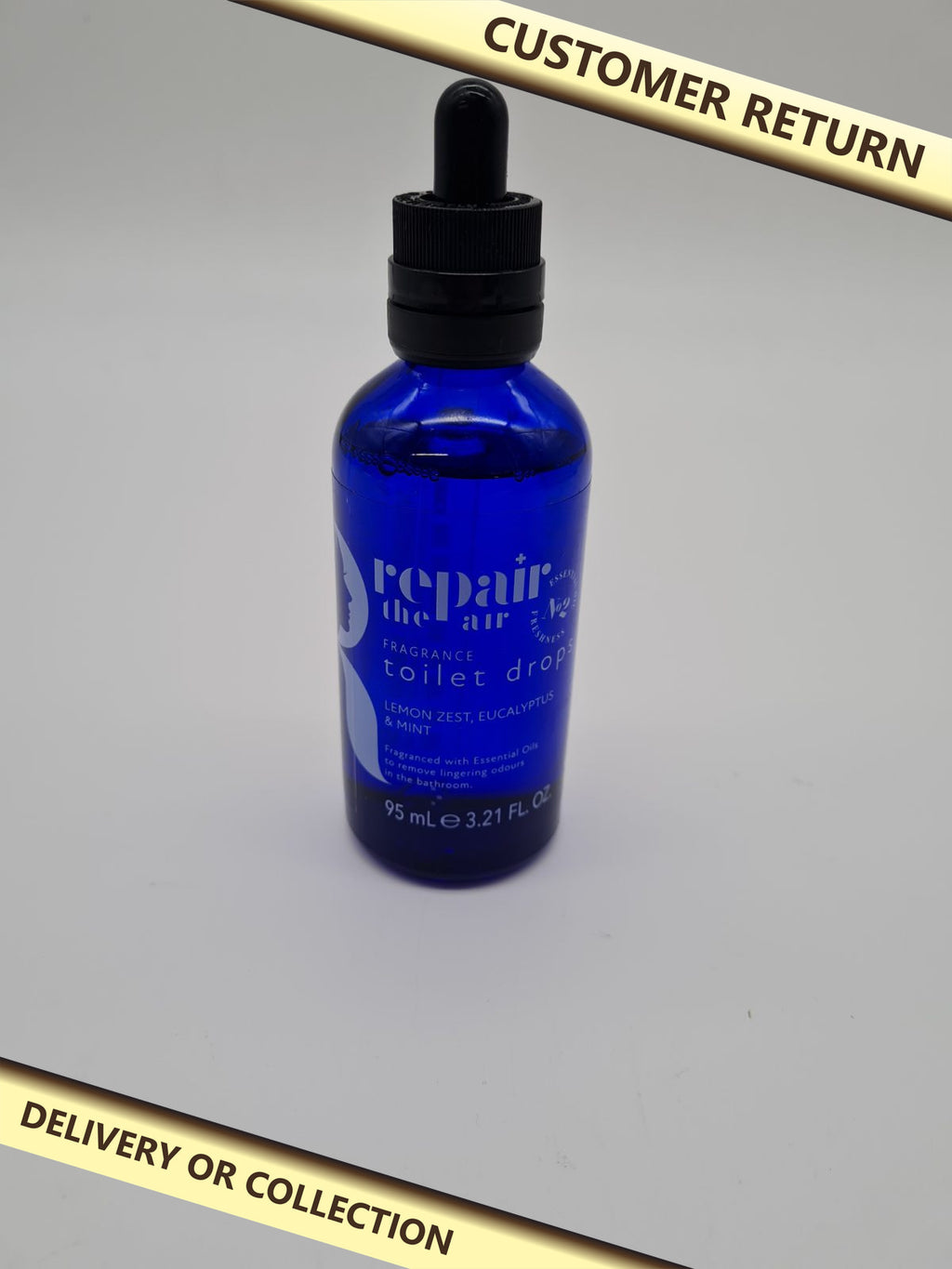 Toilet Fragrance Drops – Lemon Zest, Eucalyptus & Mint, 95ml — photograph 1 — Customer return; auction delivery information shown on image