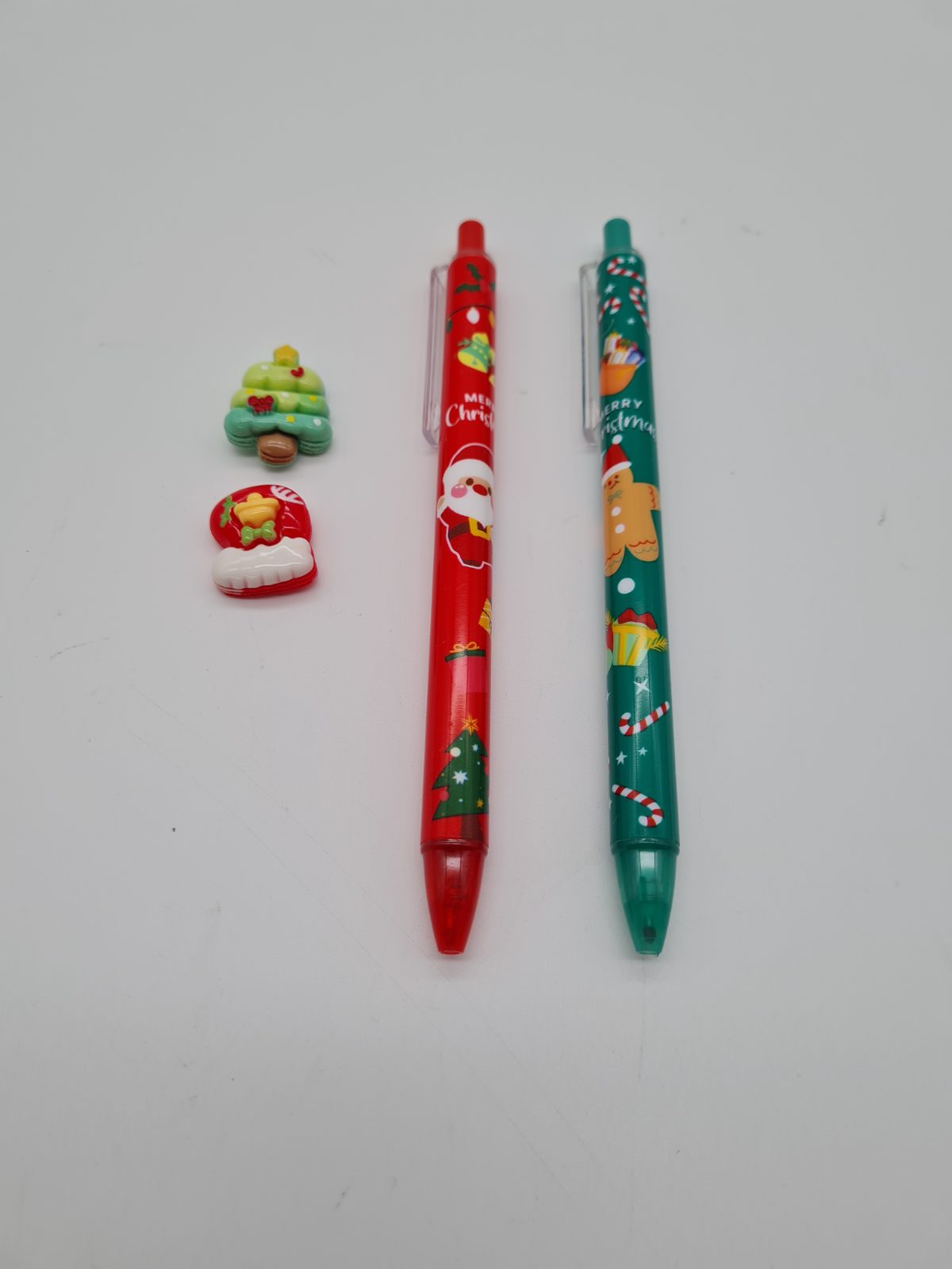 Christmas-Themed Pen and Novelty Eraser Set — photograph 2