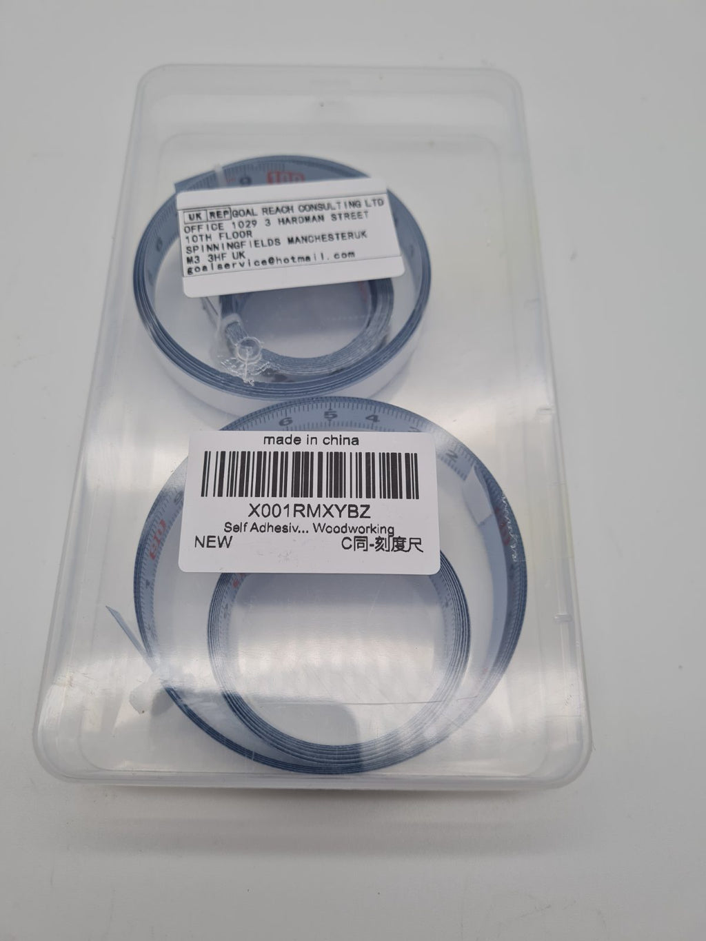 Set of 4 Self-Adhesive Metric Measuring Tape Strips — photograph 1