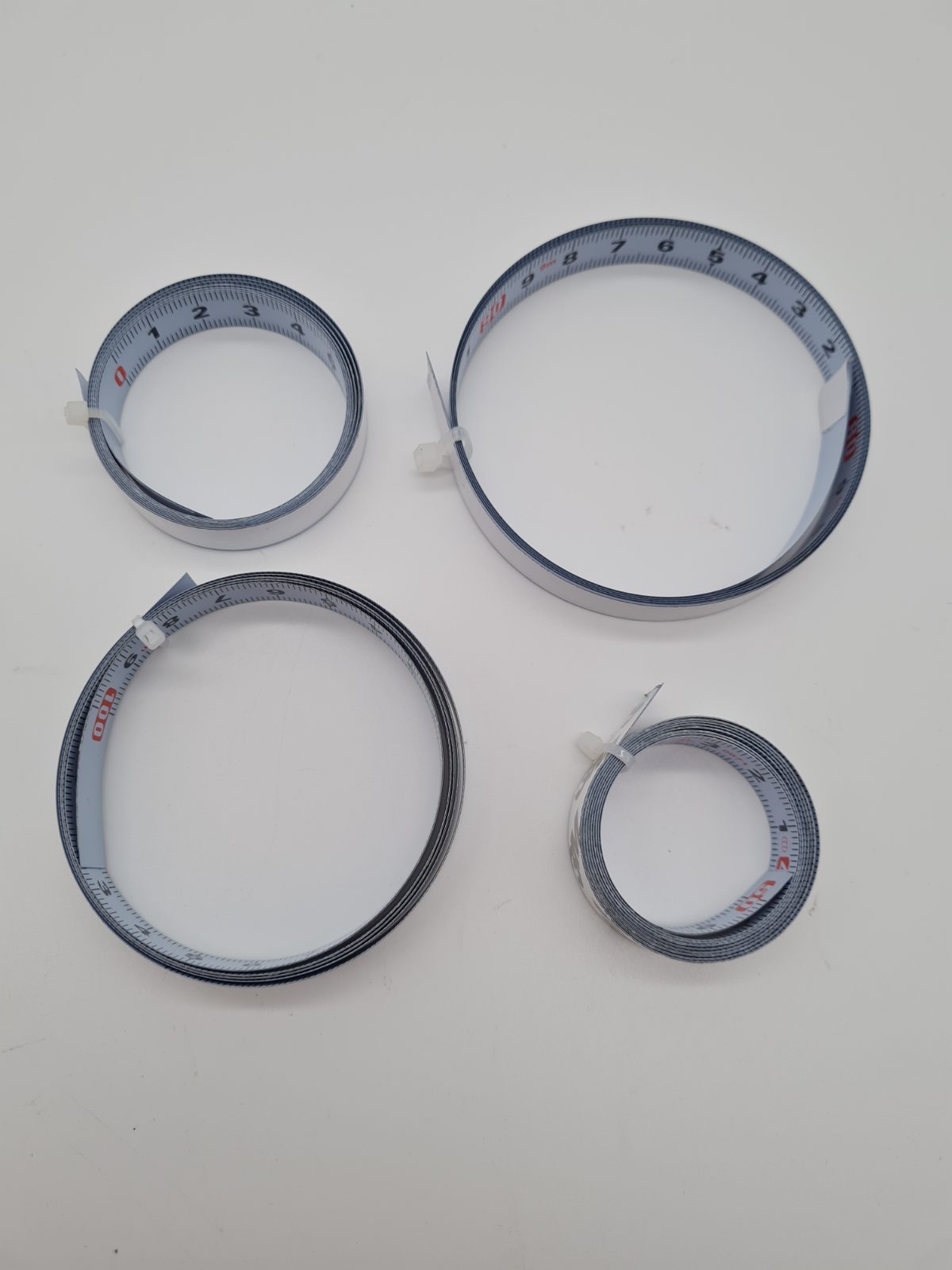 Set of 4 Self-Adhesive Metric Measuring Tape Strips — photograph 3