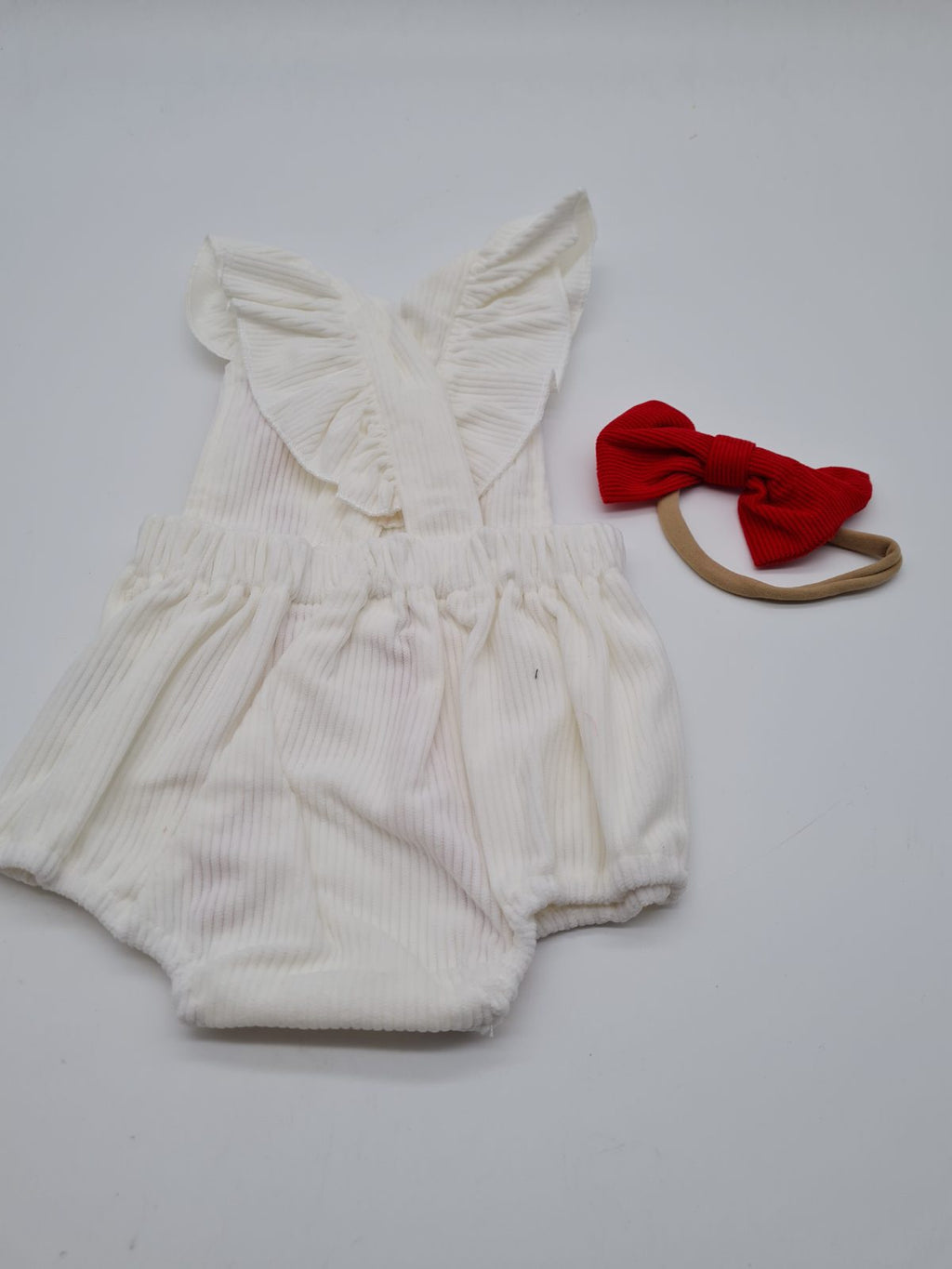 Baby Romper and Bow Headband Set 0-3 Months — photograph 2