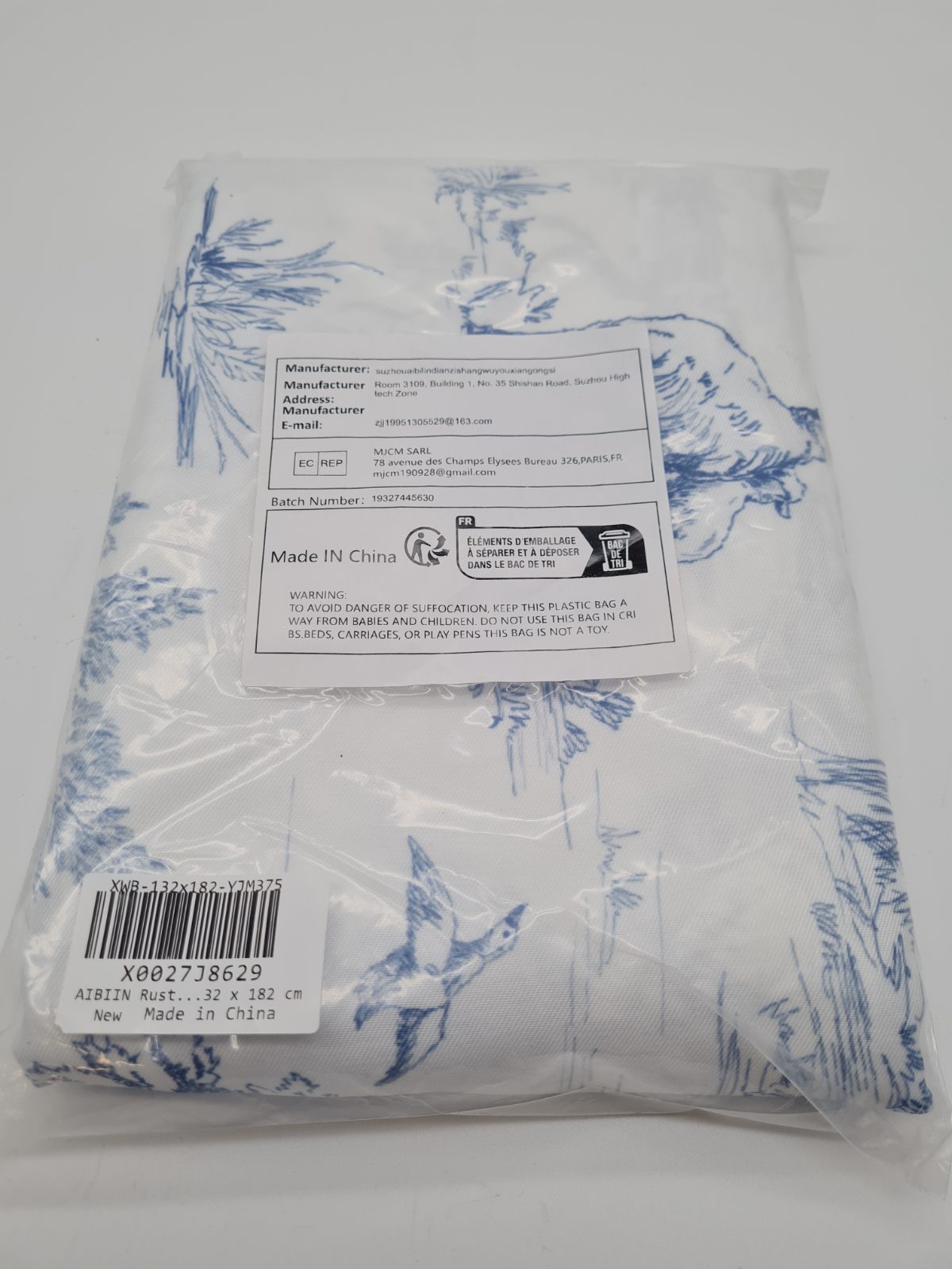 AIBIIN Wildlife Print table cloth size 32 x 182 cm — photograph 3