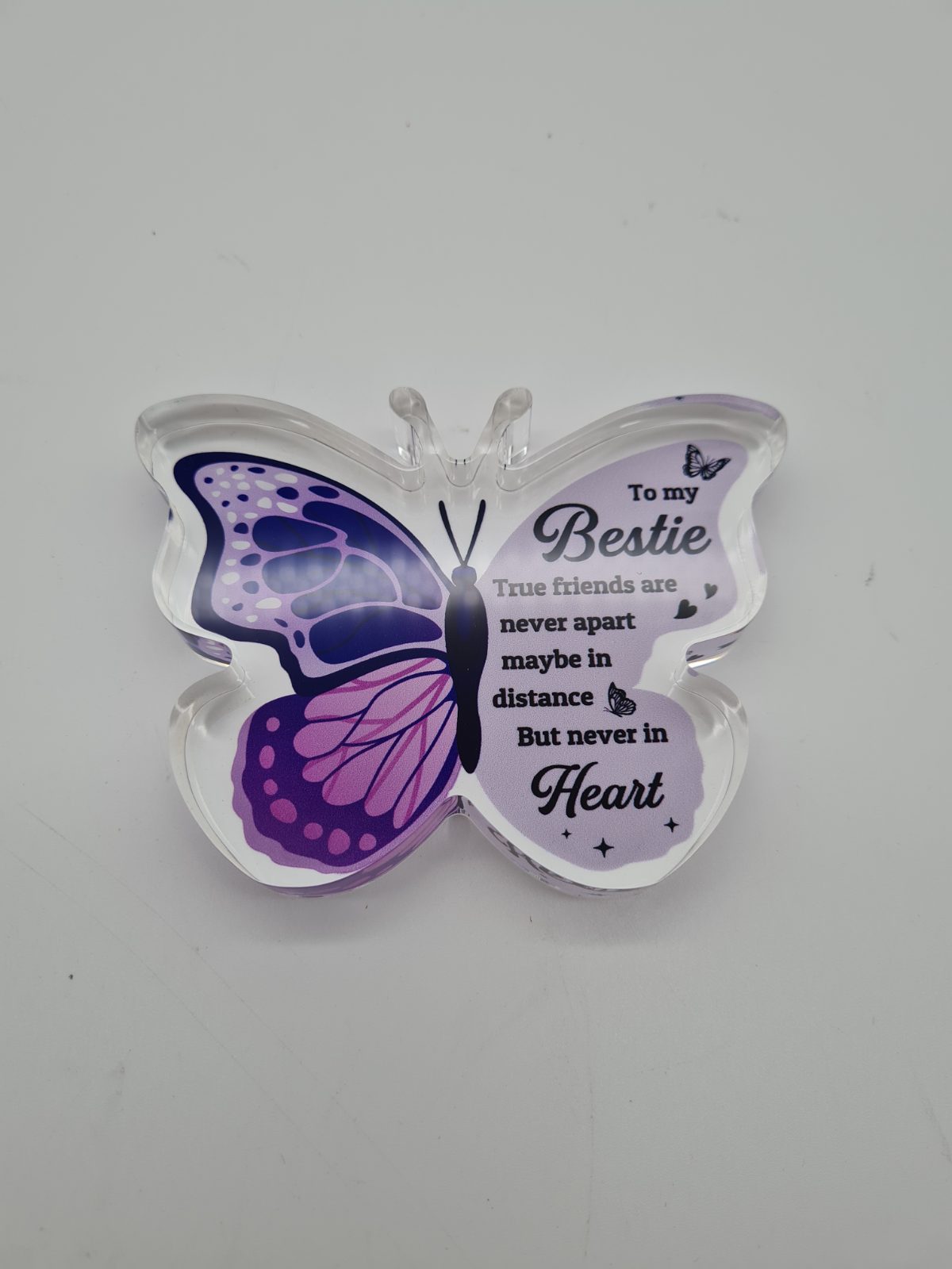 Bestie Friendship Butterfly Ornament — photograph 1