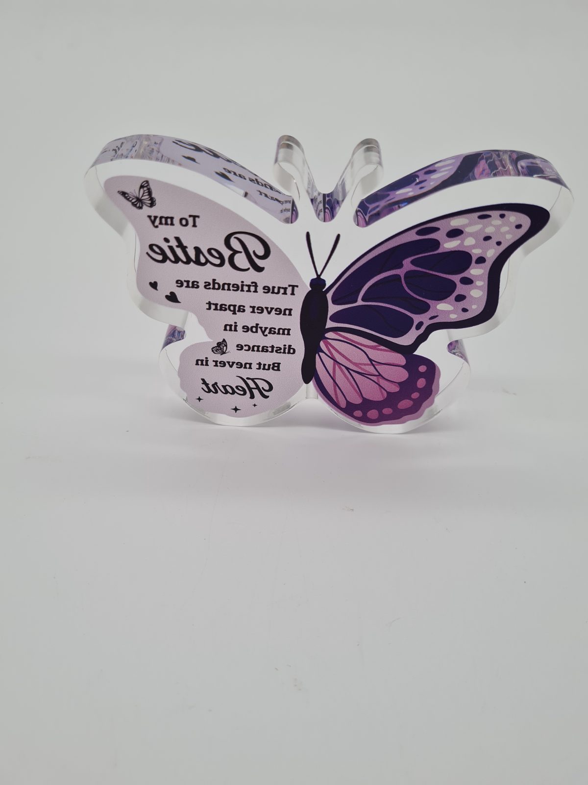 Bestie Friendship Butterfly Ornament — photograph 2