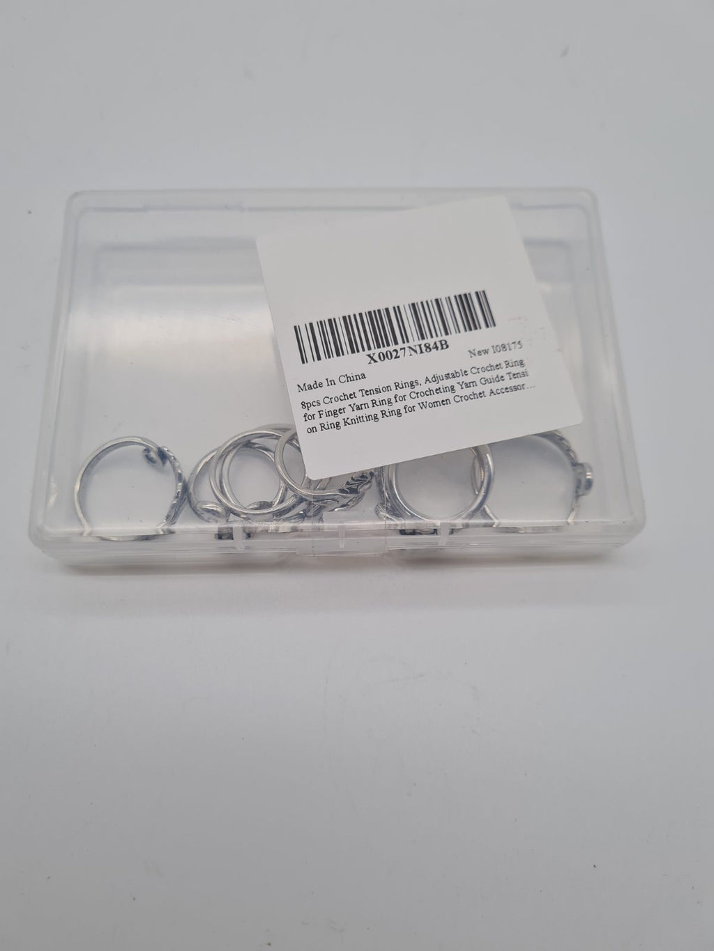 Set of 8 Adjustable Crochet Tension Rings — photograph 2