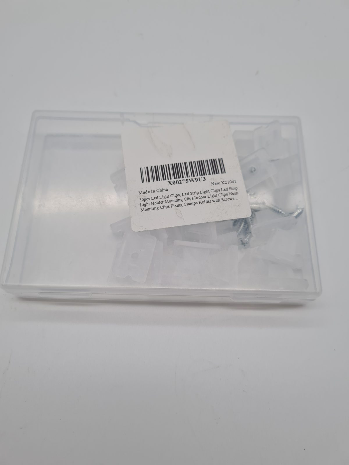 LED Strip Light Mounting Clips and Screws — photograph 1