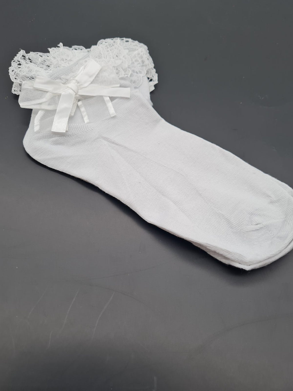 Girls' Lace Frill Ankle Socks – 2 Pairs — photograph 2
