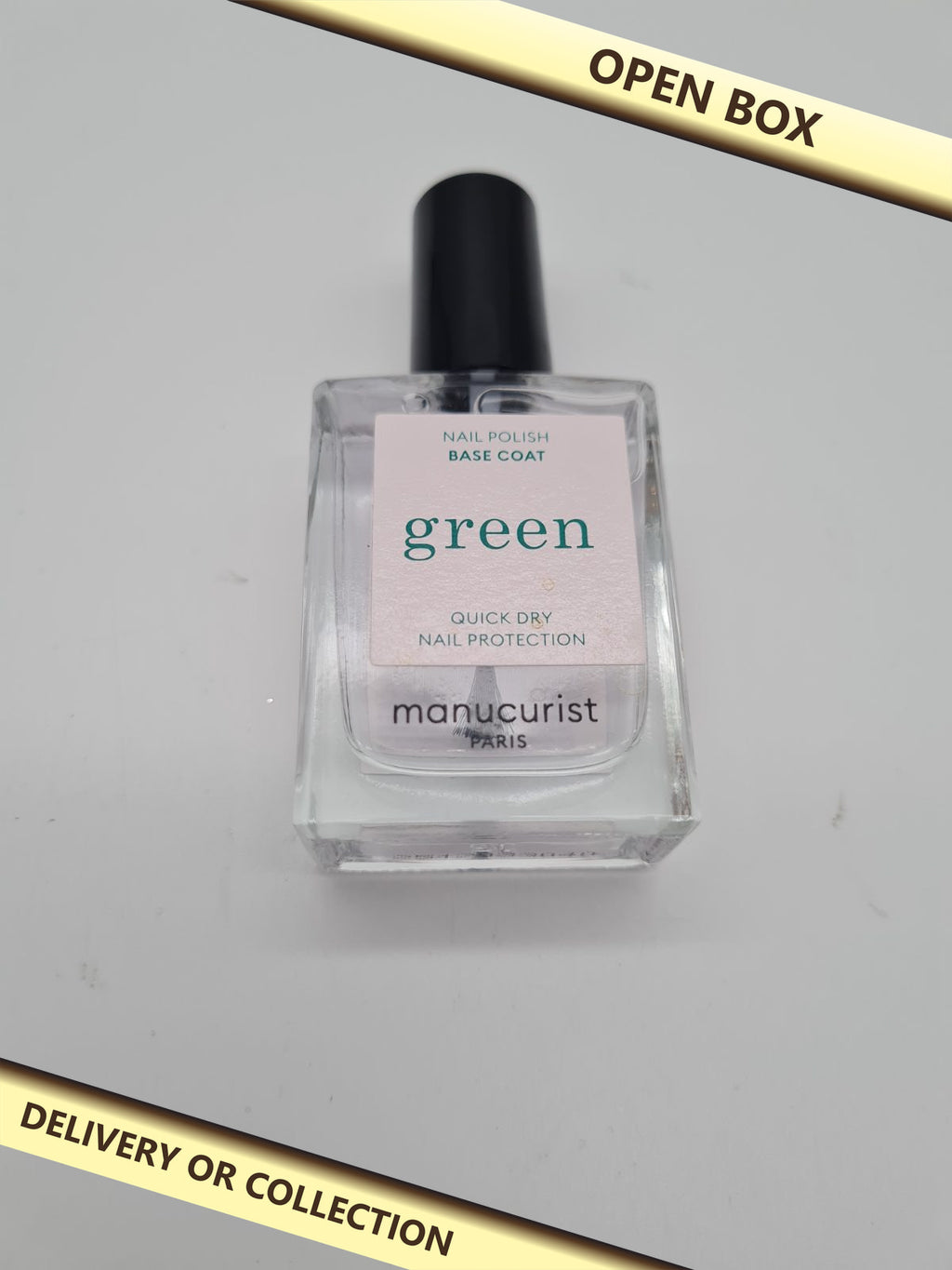 Nail Polish Base Coat - Manucurist Green 15ml — photograph 1 — Open box; auction delivery information shown on image