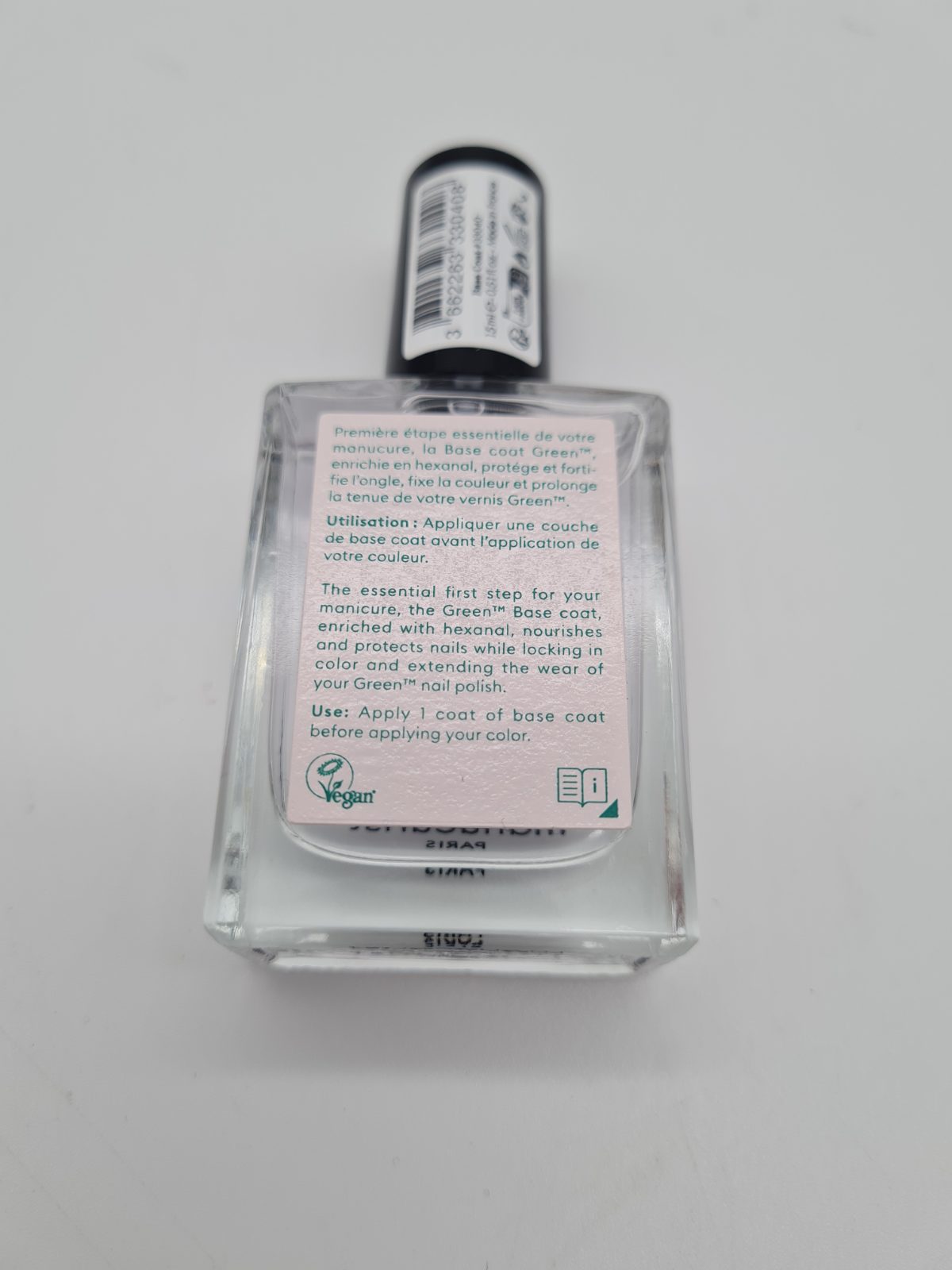 Nail Polish Base Coat - Manucurist Green 15ml — photograph 2