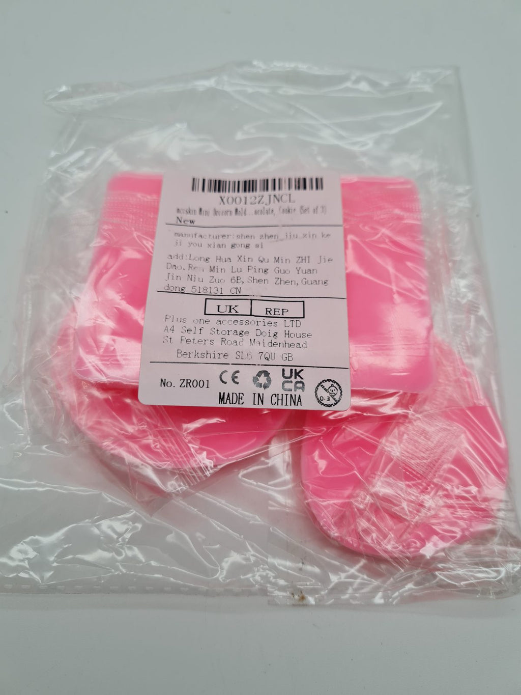 Mini unicorn cake decorating mould set ZR001 — photograph 3