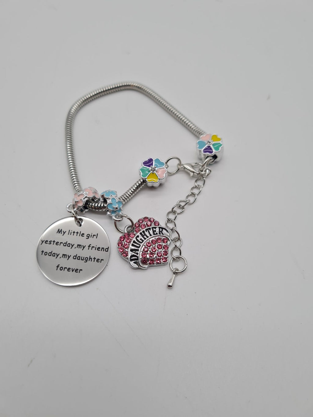Daughter-Themed Charm Bracelet — photograph 1
