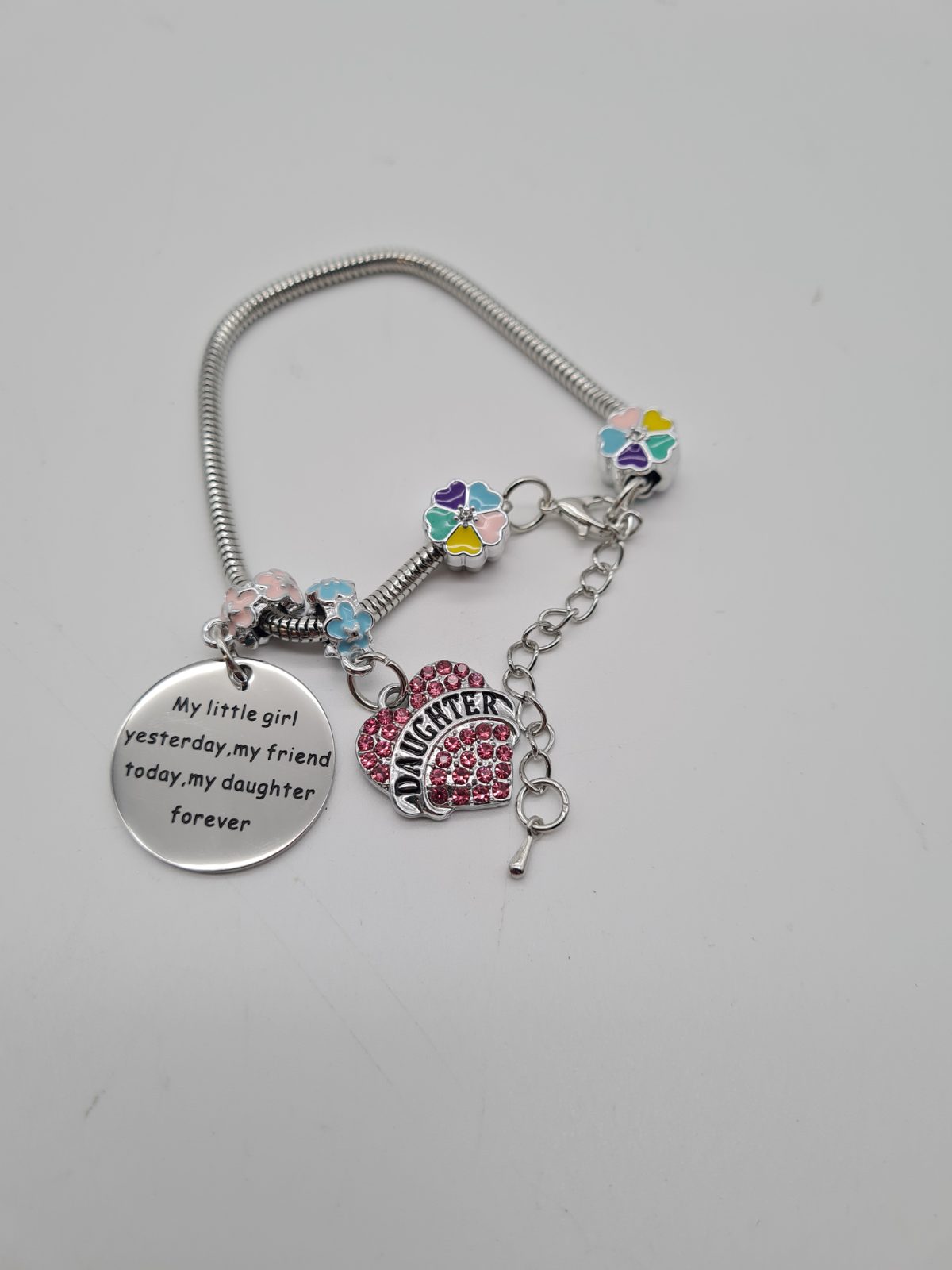 Daughter-Themed Charm Bracelet — photograph 1