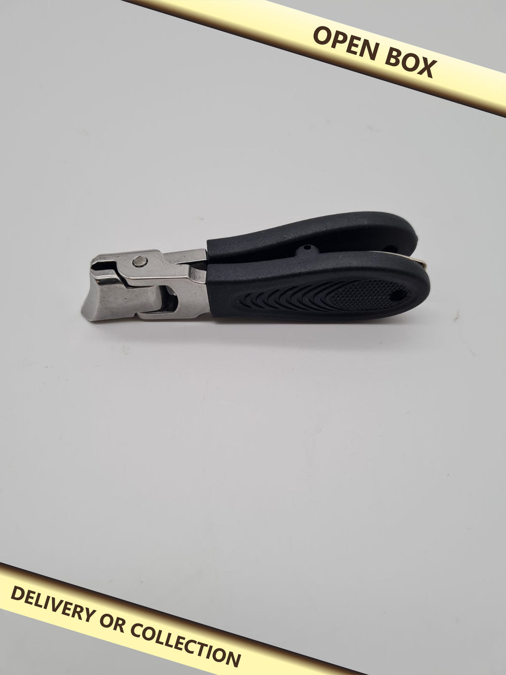 Wide-Jaw Angled Nail Clippers — photograph 1 — Open box; auction delivery information shown on image