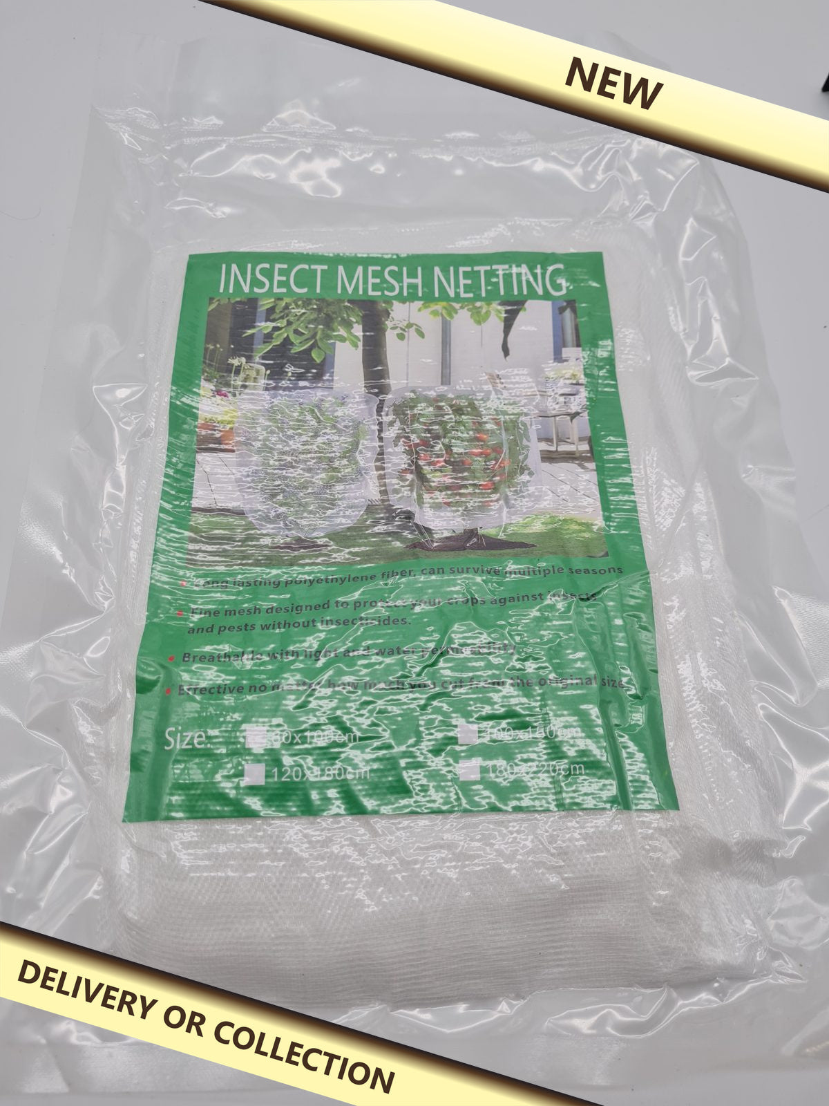 1 pack fruit tree Mesh Netting — photograph 1 — New; auction delivery information shown on image